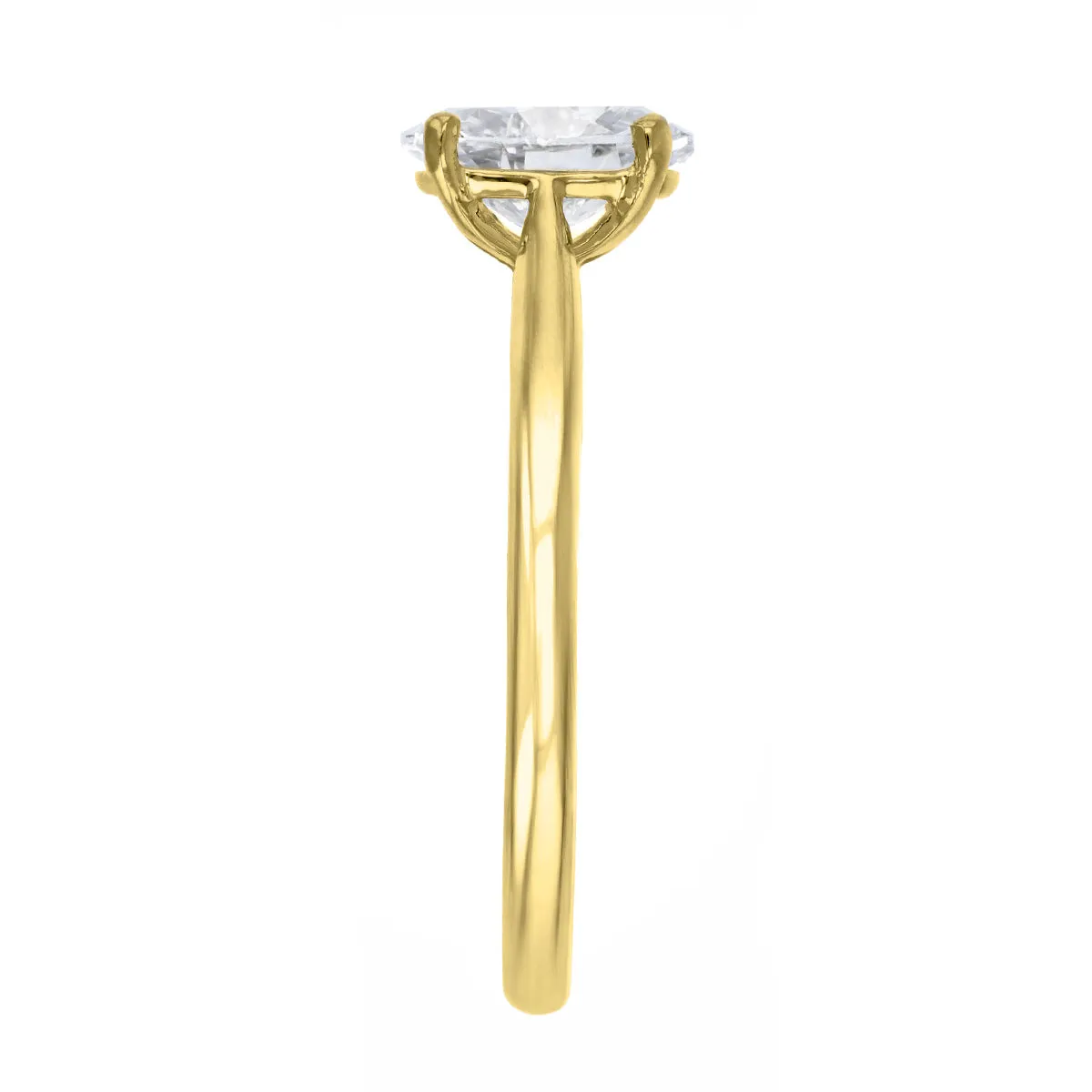 0.35ct Ophelia Oval Cut Diamond Solitaire Engagement Ring | 18ct Yellow Gold