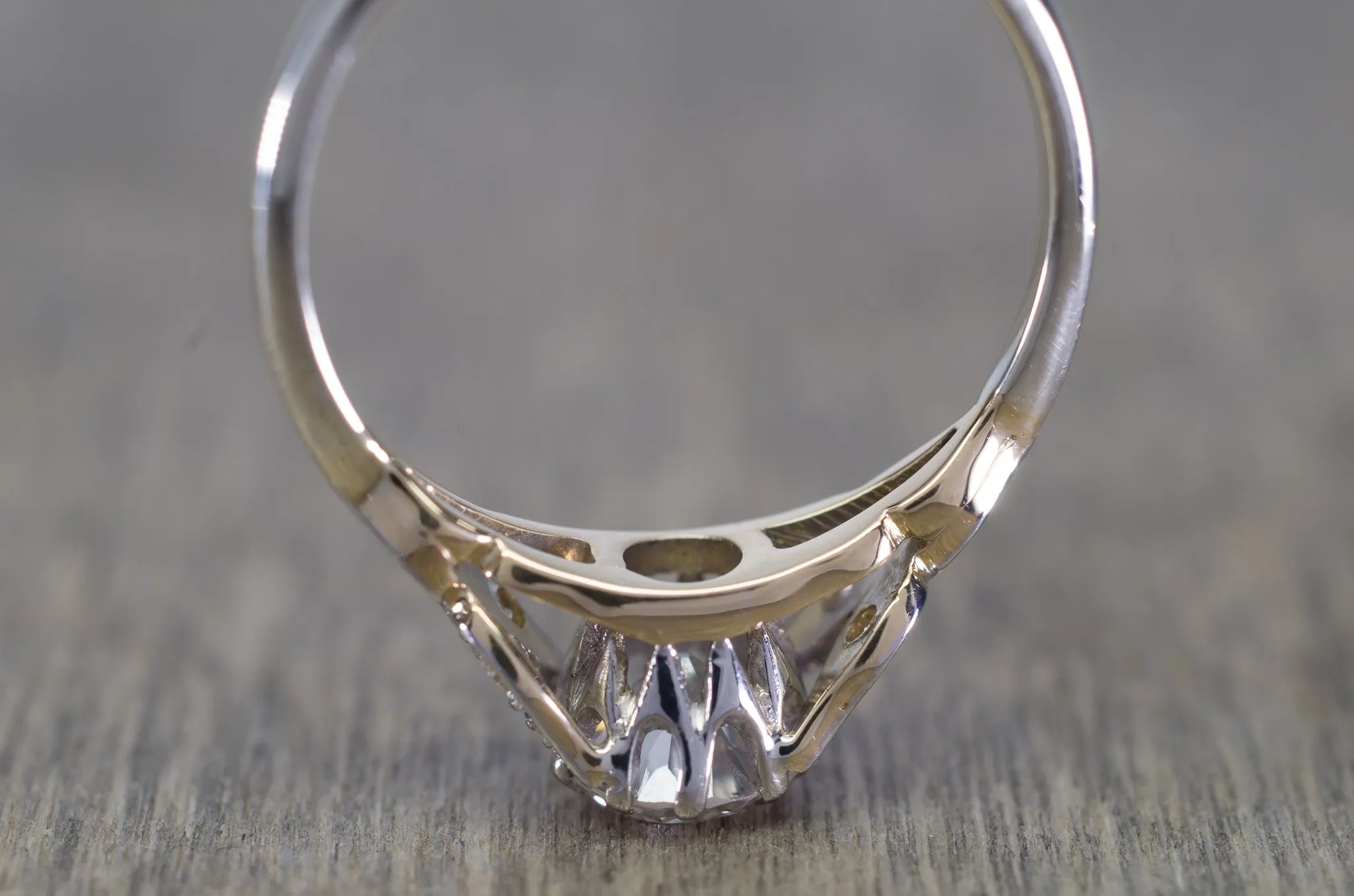 0.62CTW VINTAGE OLD EUROPEAN CUT DIAMOND RING