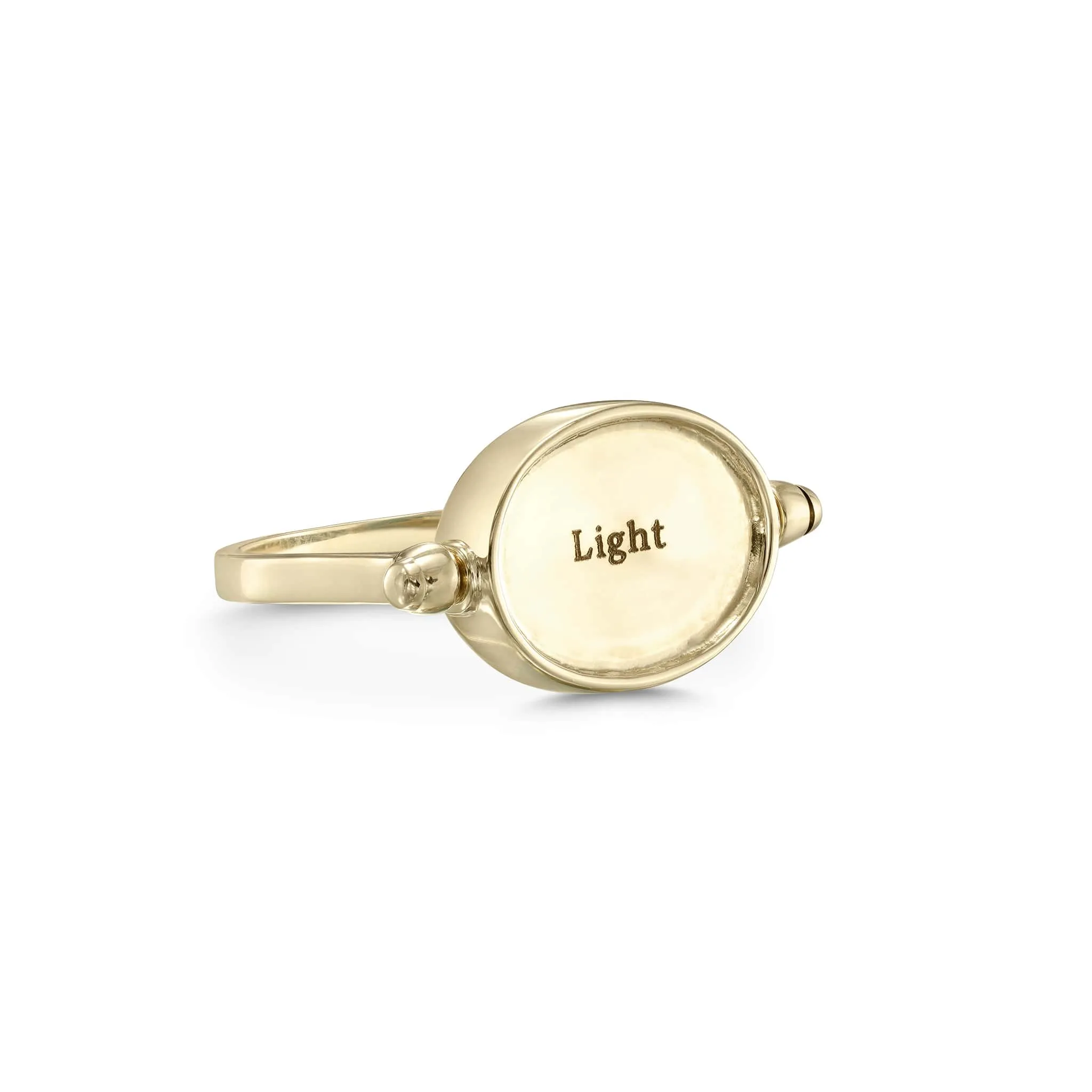 10K Gold Turquoise Spinning "Star" Ring