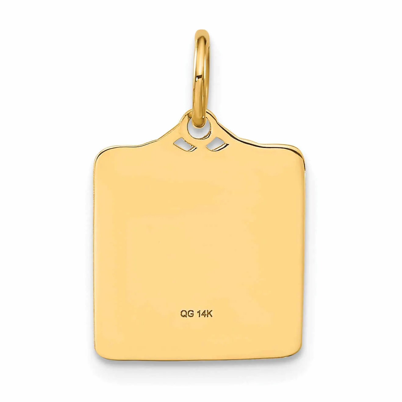 14 Yellow Gold Birth Certificate Charm Pendant