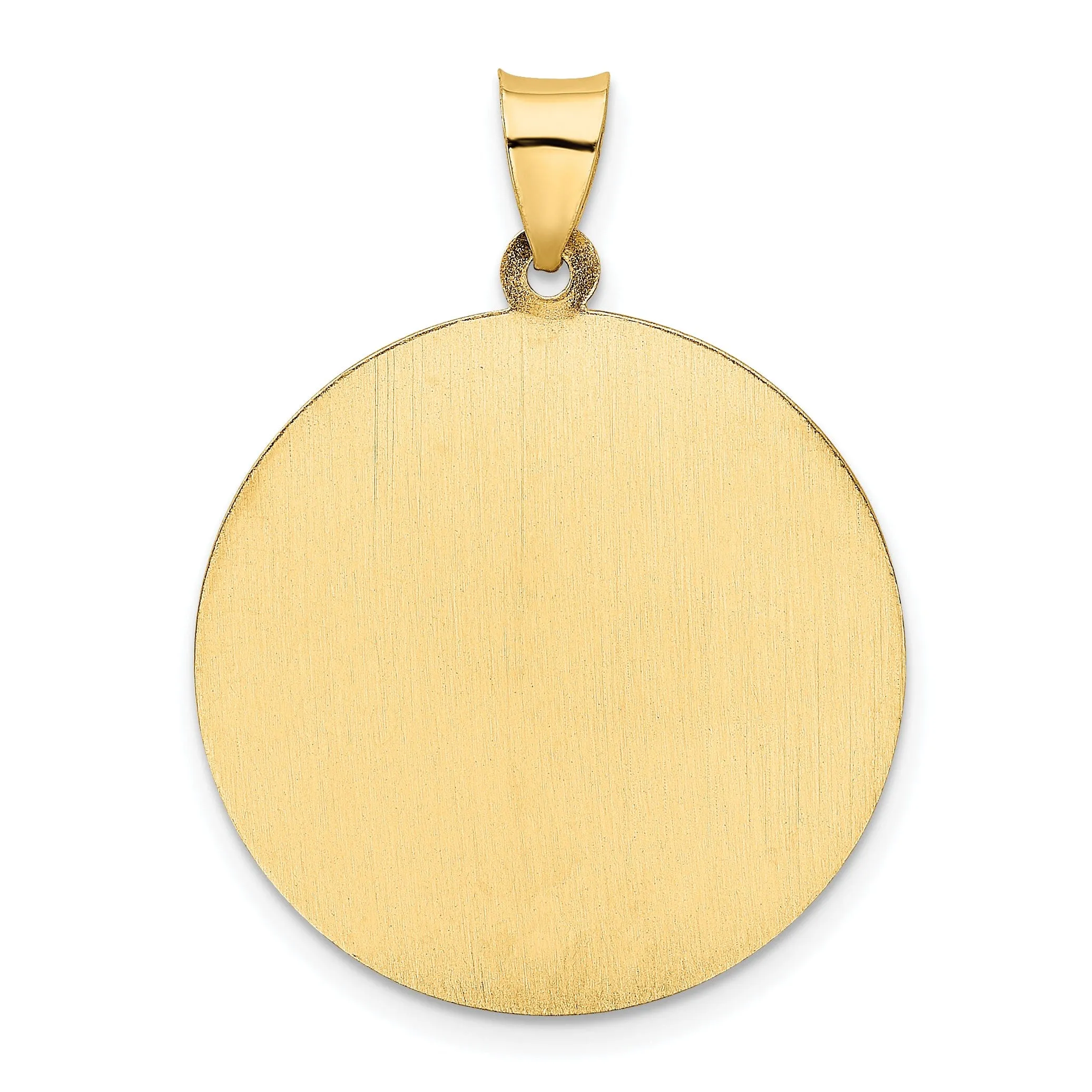 14k Yellow Gold Saint Christopher Medal Pendant