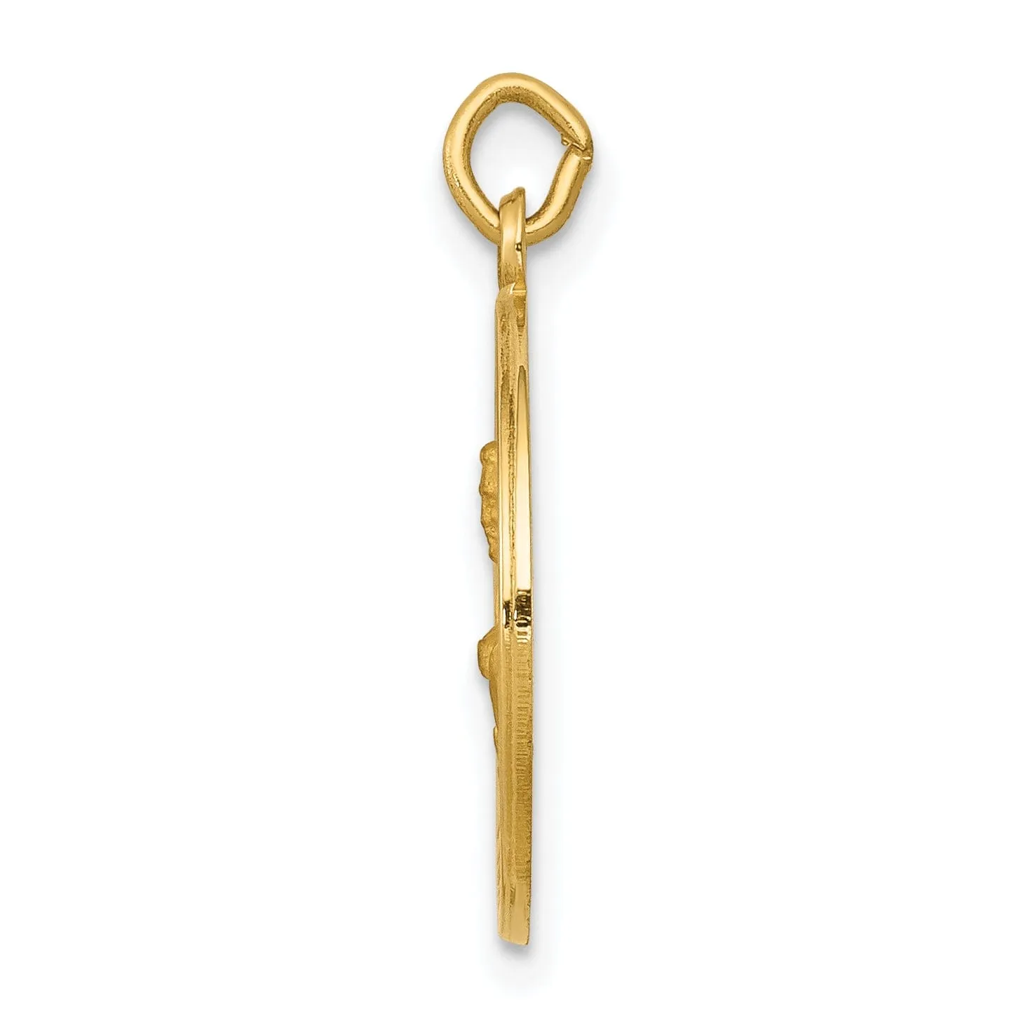 14k Yellow Gold Saint John Medal Pendant