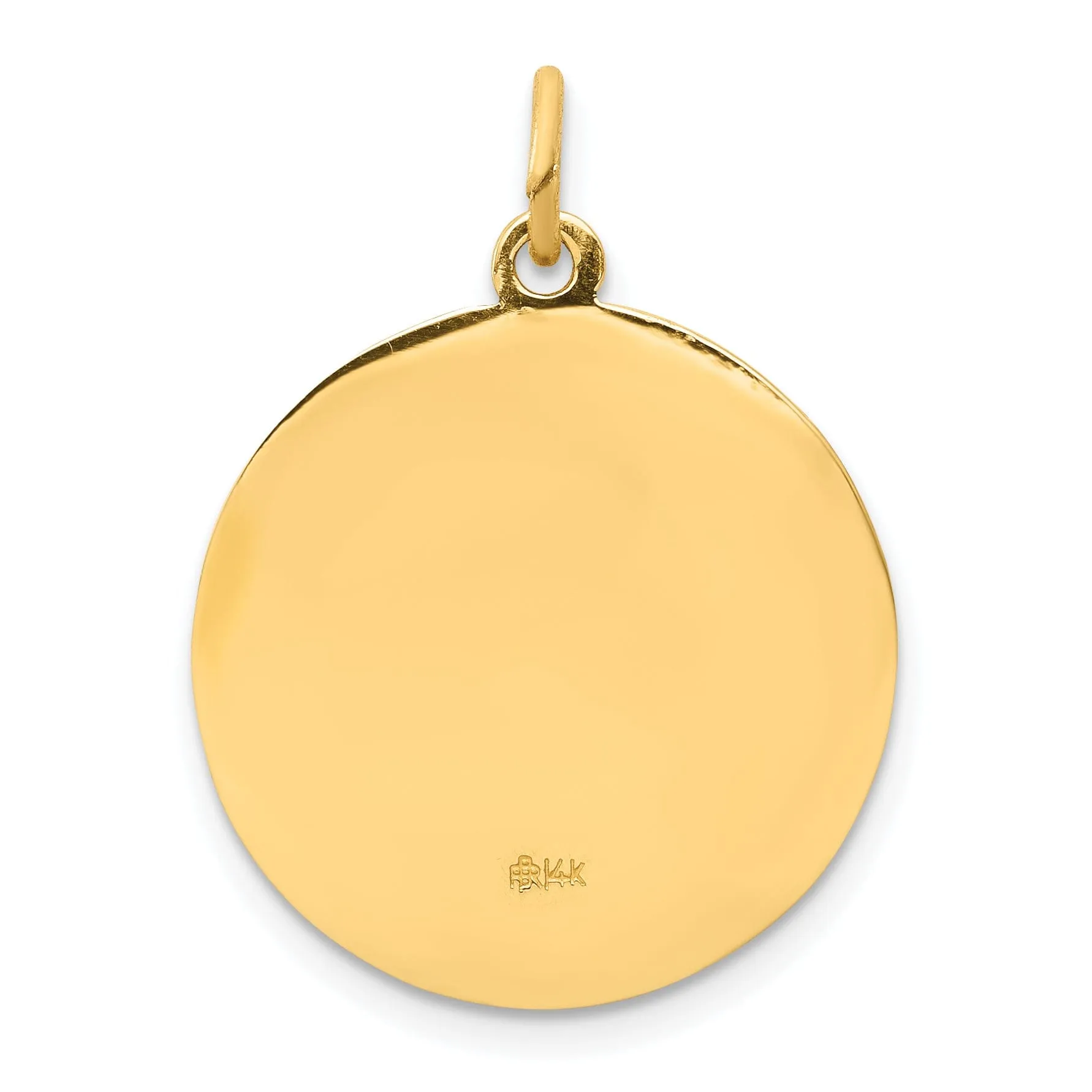 14k Yellow Gold Saint Matthew Medal Pendant