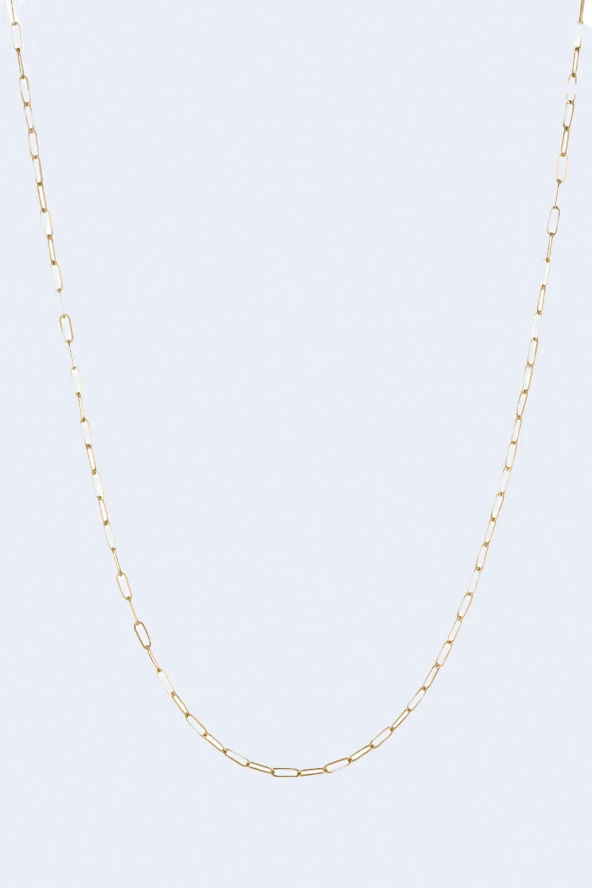 16" Clip Chain Necklace in Yellow Gold