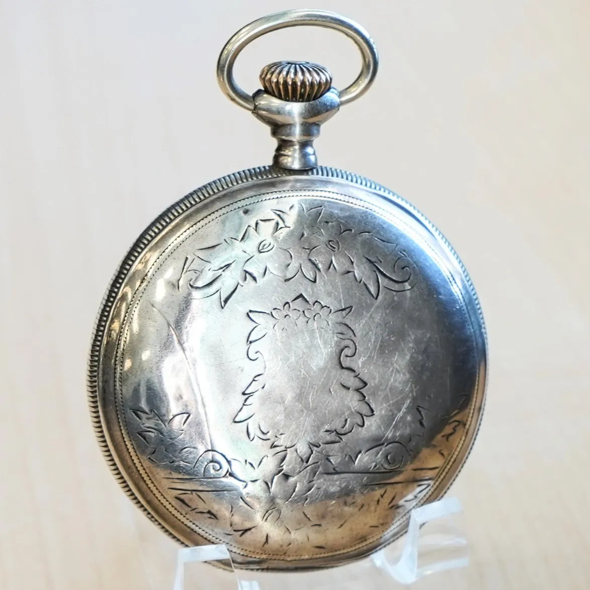 1881 BW Raymond ELGIN Pocket Watch 18s Lever Set Grade 70 Adjusted 15 Jewels 925 Case