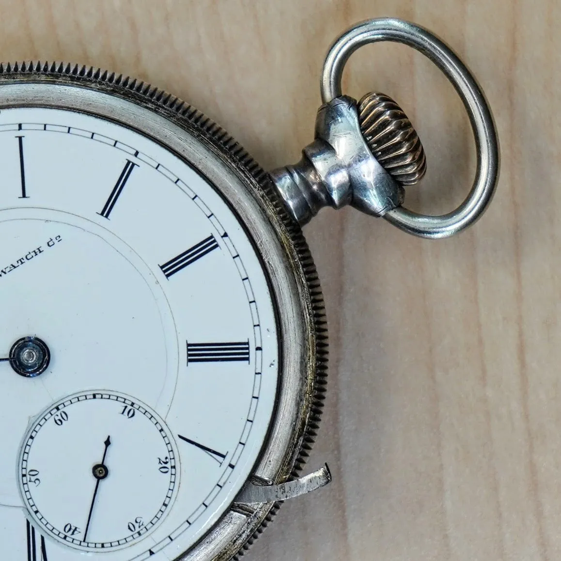 1881 BW Raymond ELGIN Pocket Watch 18s Lever Set Grade 70 Adjusted 15 Jewels 925 Case