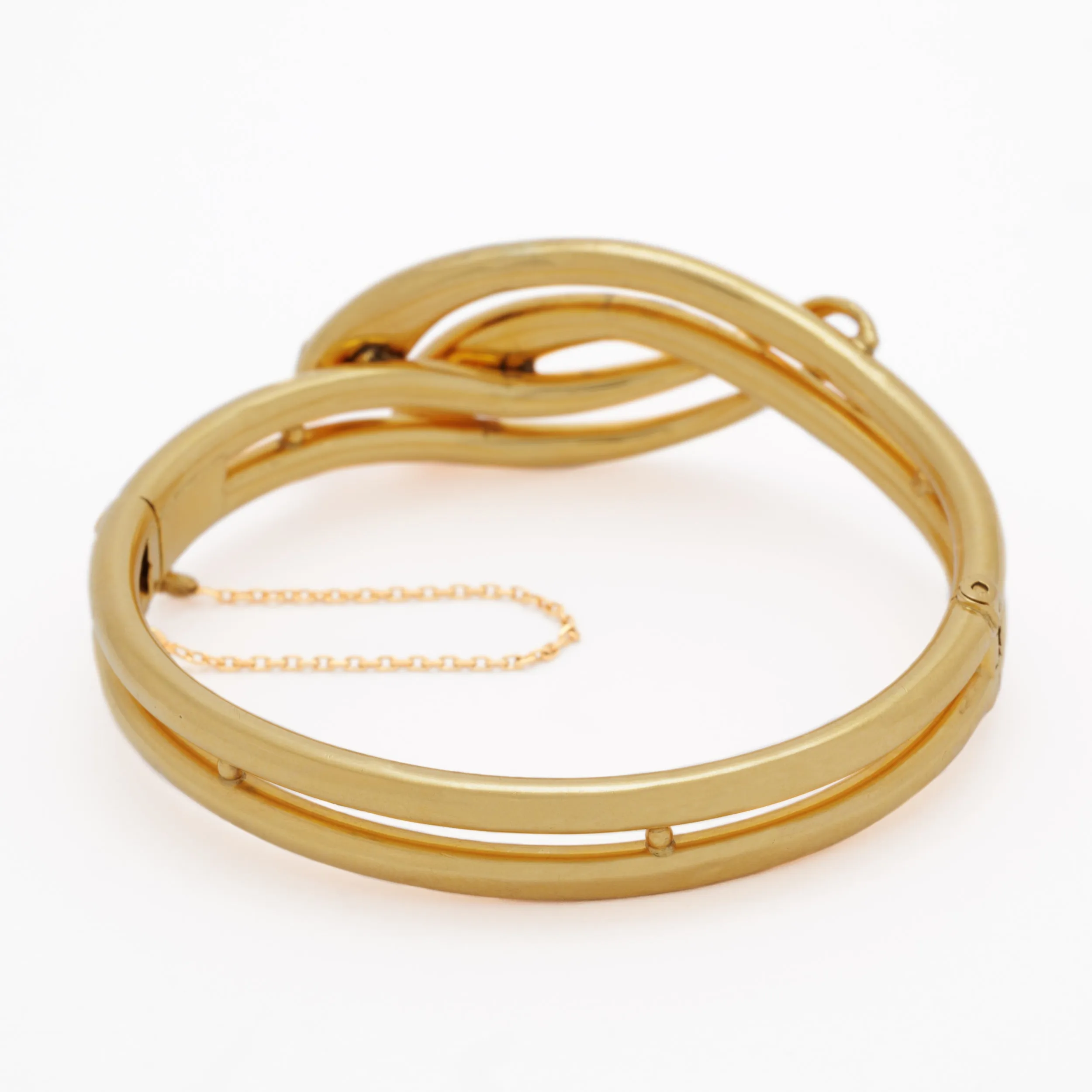 18K GOLD DOUBLE DIAMOND SNAKE BRACELET