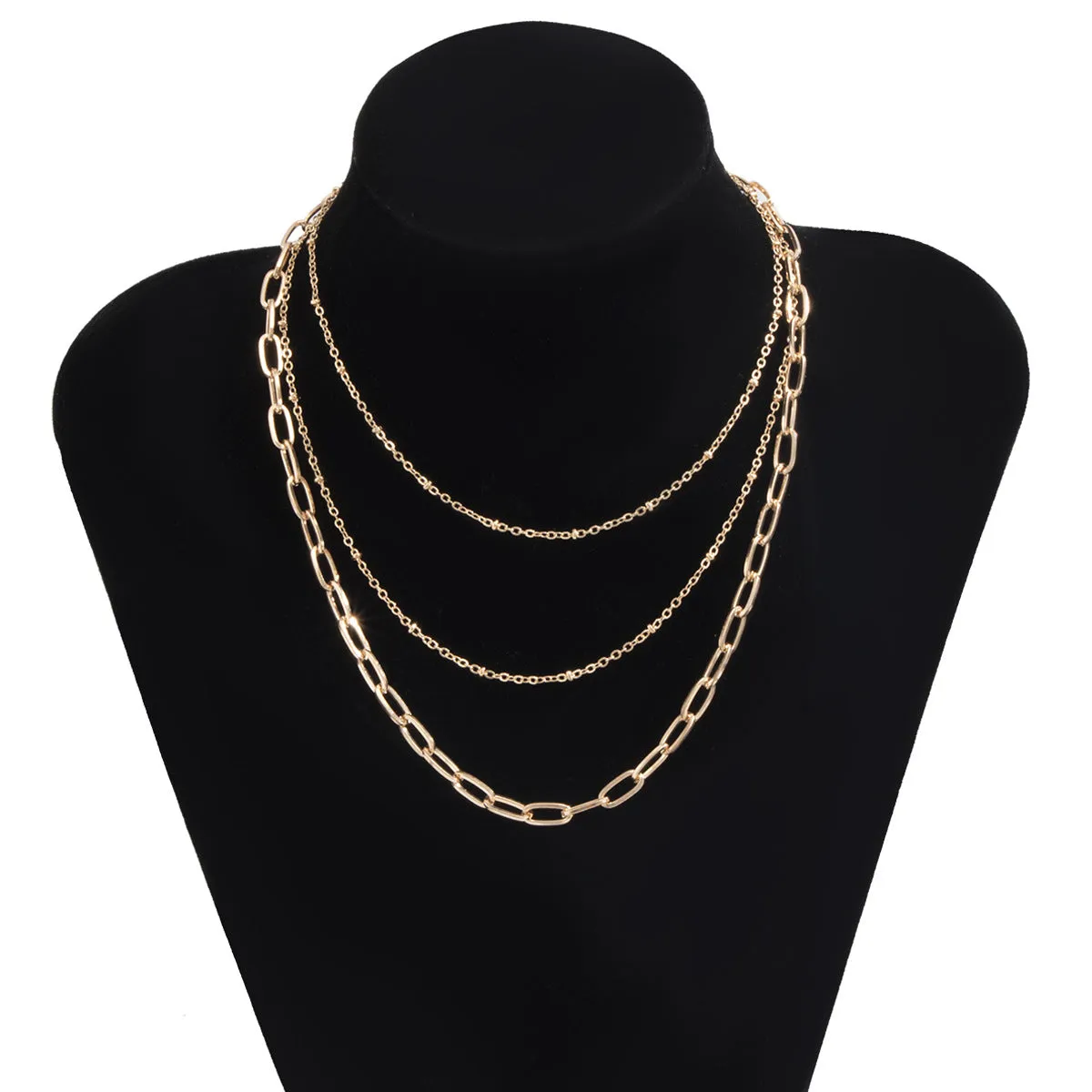 18K Gold-Plated Layered Necklace Set