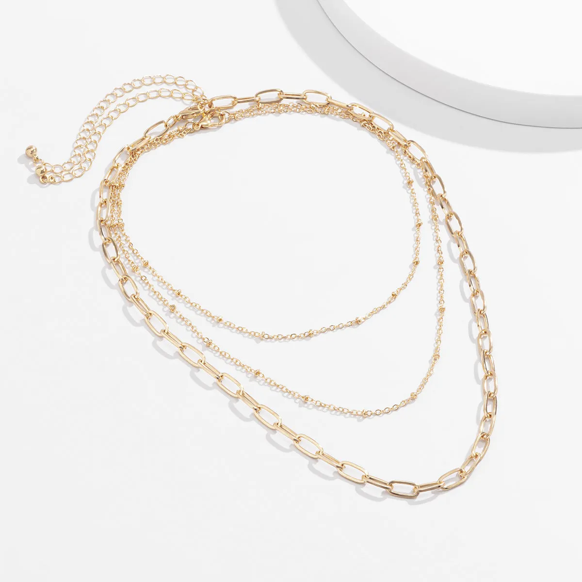 18K Gold-Plated Layered Necklace Set