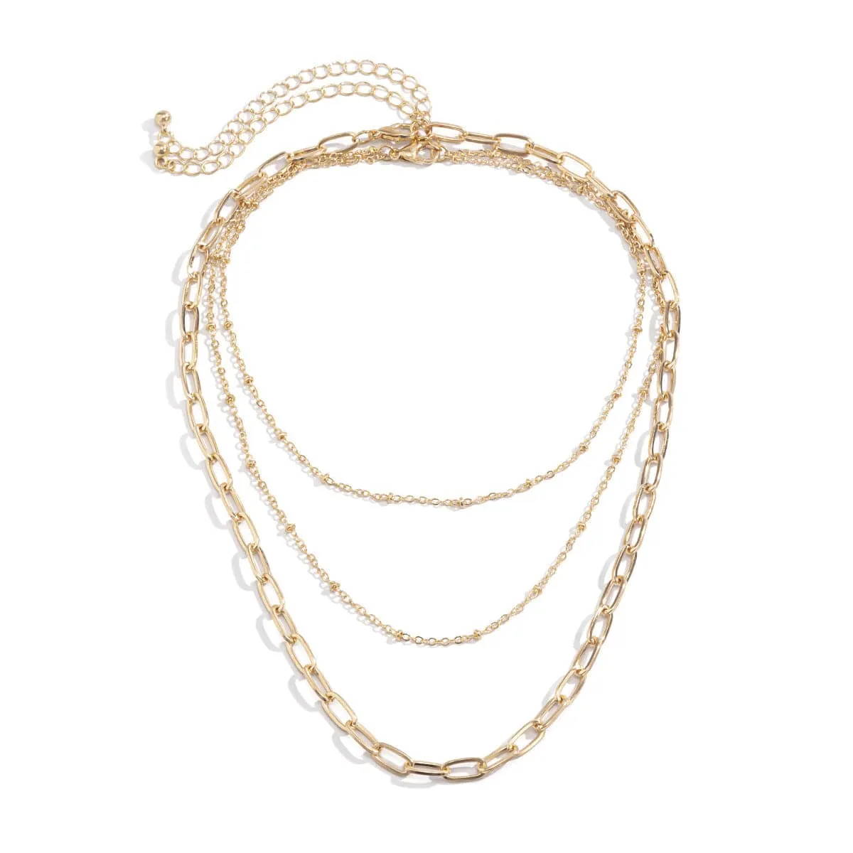 18K Gold-Plated Layered Necklace Set