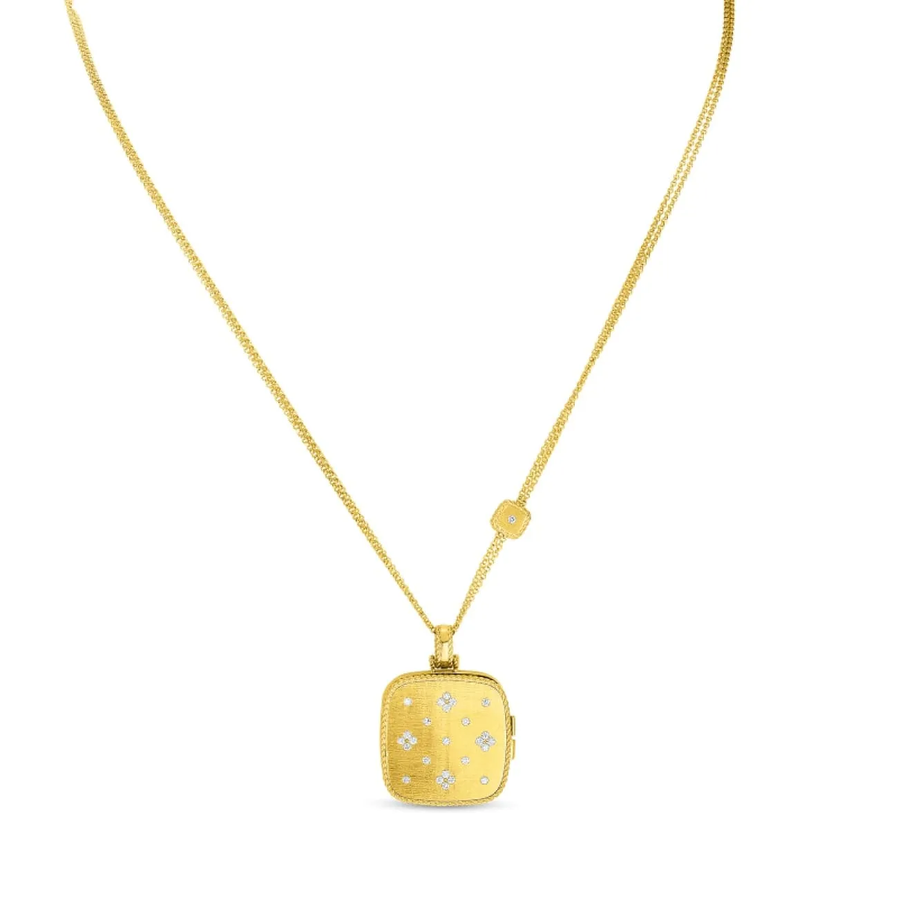 18Kt Gold & Diamond Princess Satin Locket Pendant 7771798Ay34X