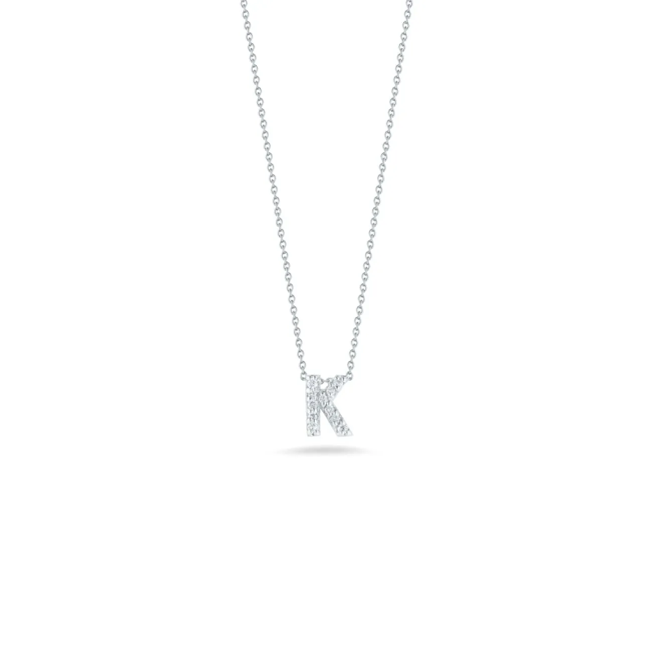 18Kt Gold Love Letter K Pendant With Diamonds 001634Awchxk