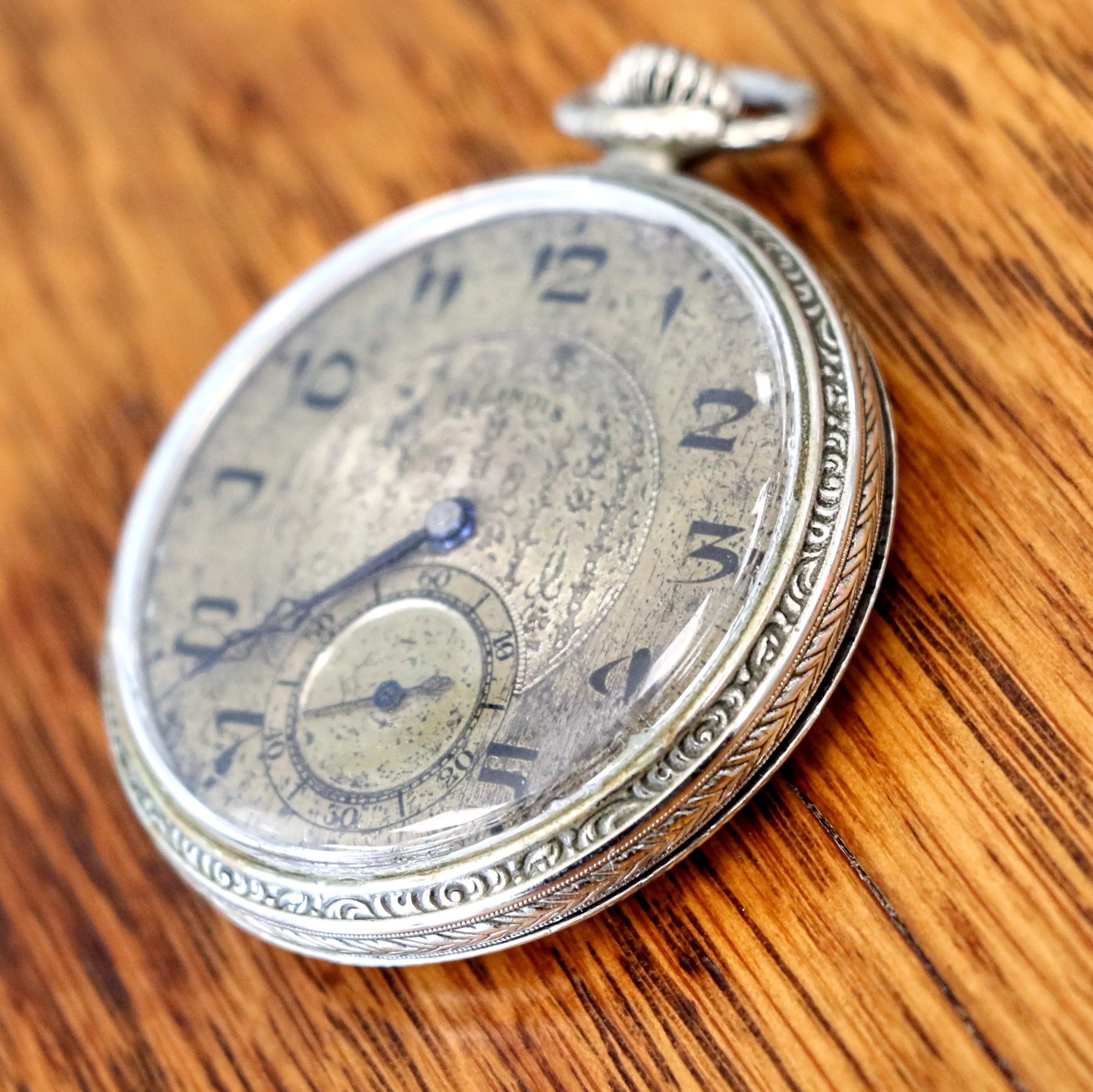 1925 ILLINOIS Time King Pocket Watch Size 12s 17 Jewels Grade 405 U.S.A. Made Art Deco Watch