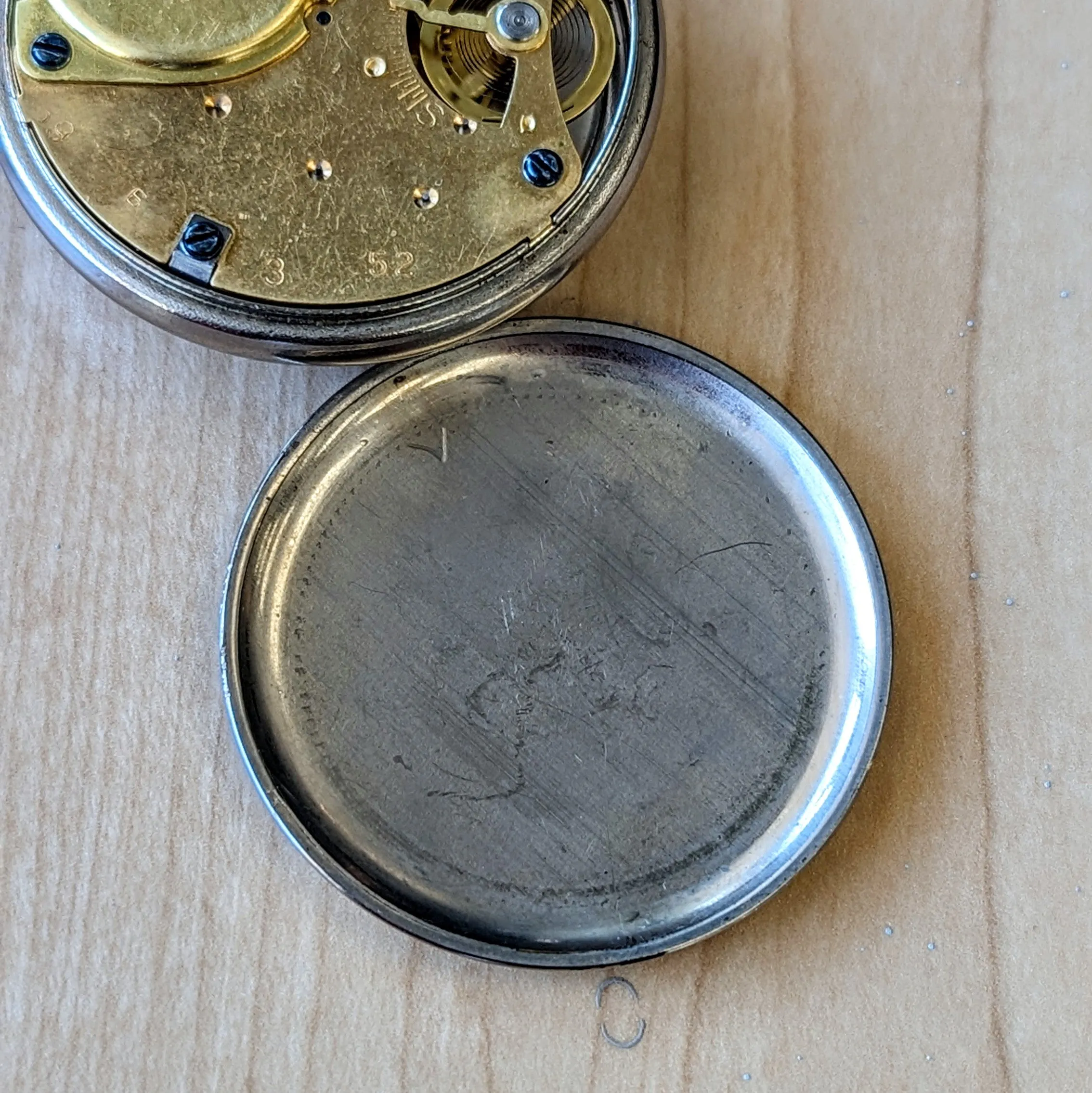 1940's WESTCLOX Scotty Pocket Watch 18s U.S.A. Made Manual Wind Timepiece