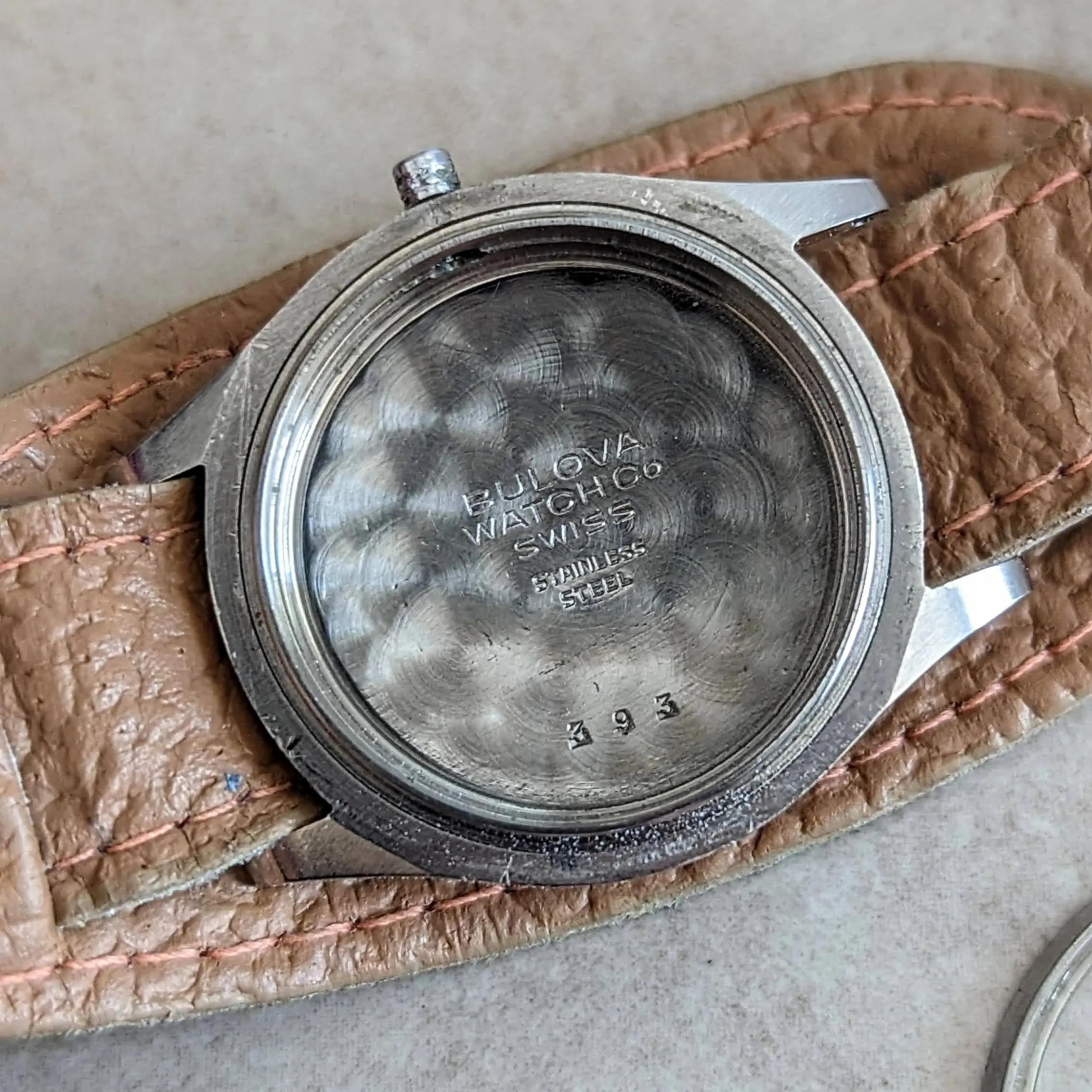 1944 BULOVA Watertite Service Wristwatch 17 Jewels Swiss Made Watch