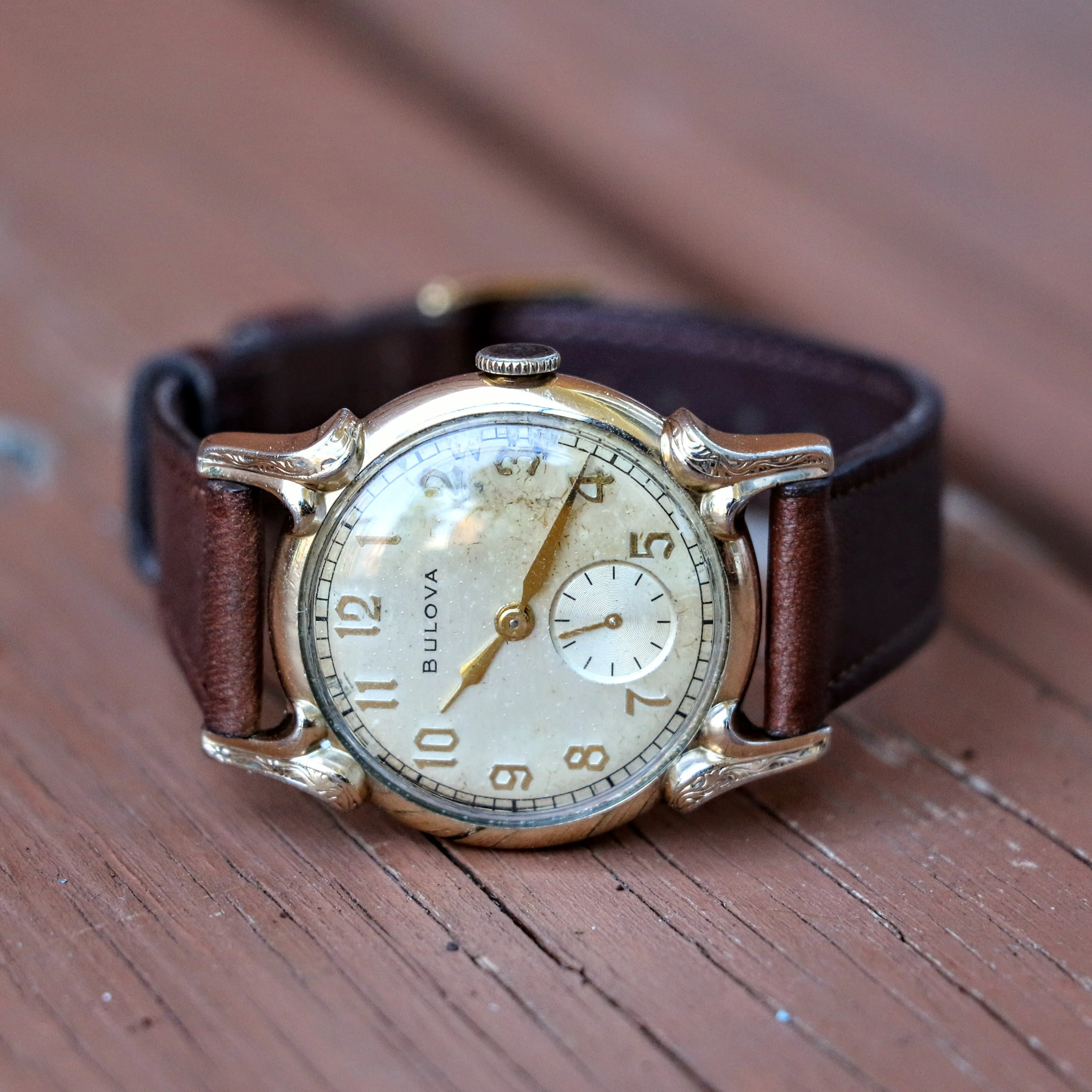 1950 BULOVA Windsor Watch Cal. 10BM 17 Jewels U.S.A. Made Wristwatch
