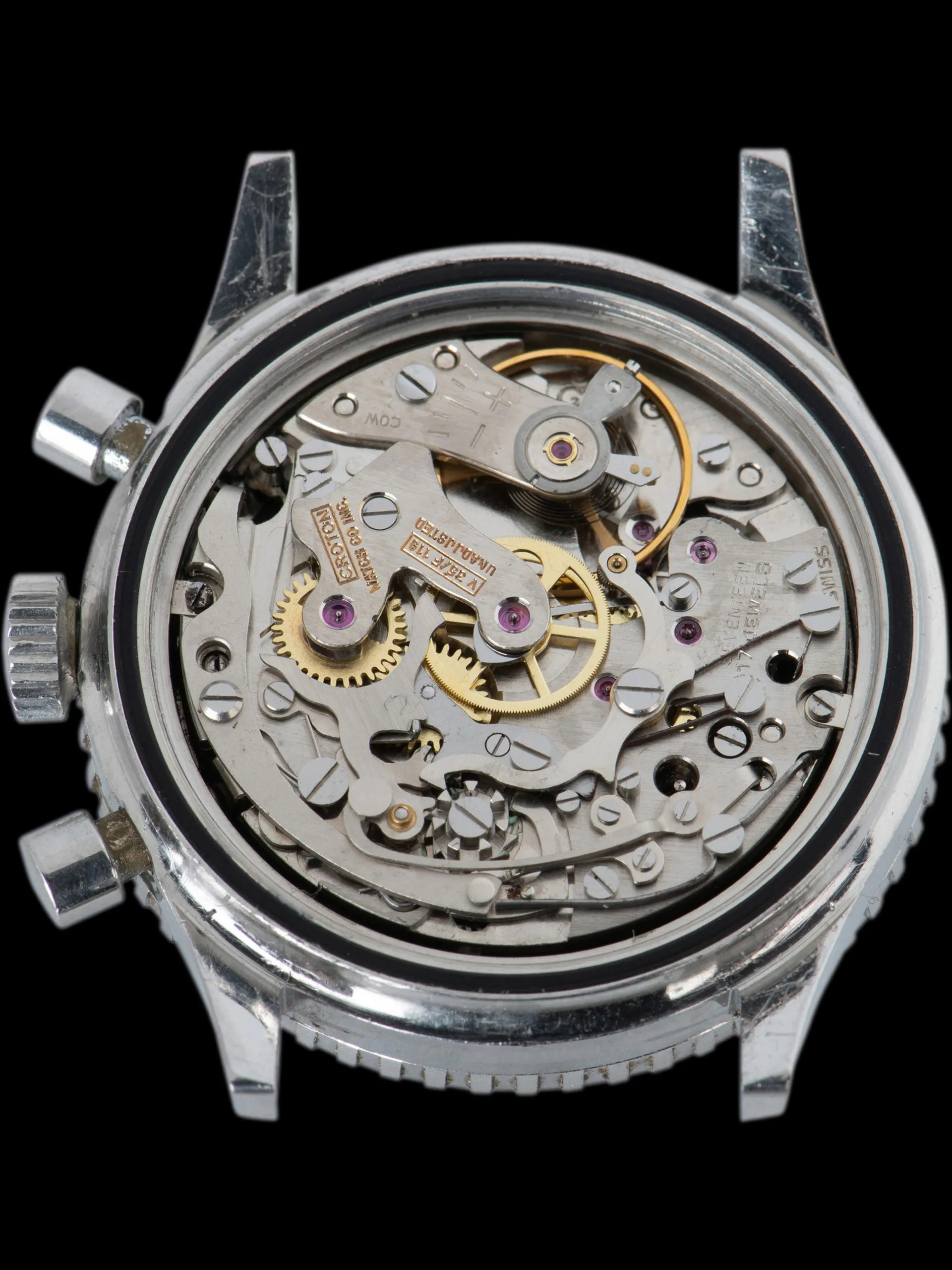 1960s Croton Chronomaster Aviator Sea Diver (Ref. 105) Valjoux Cal. 92