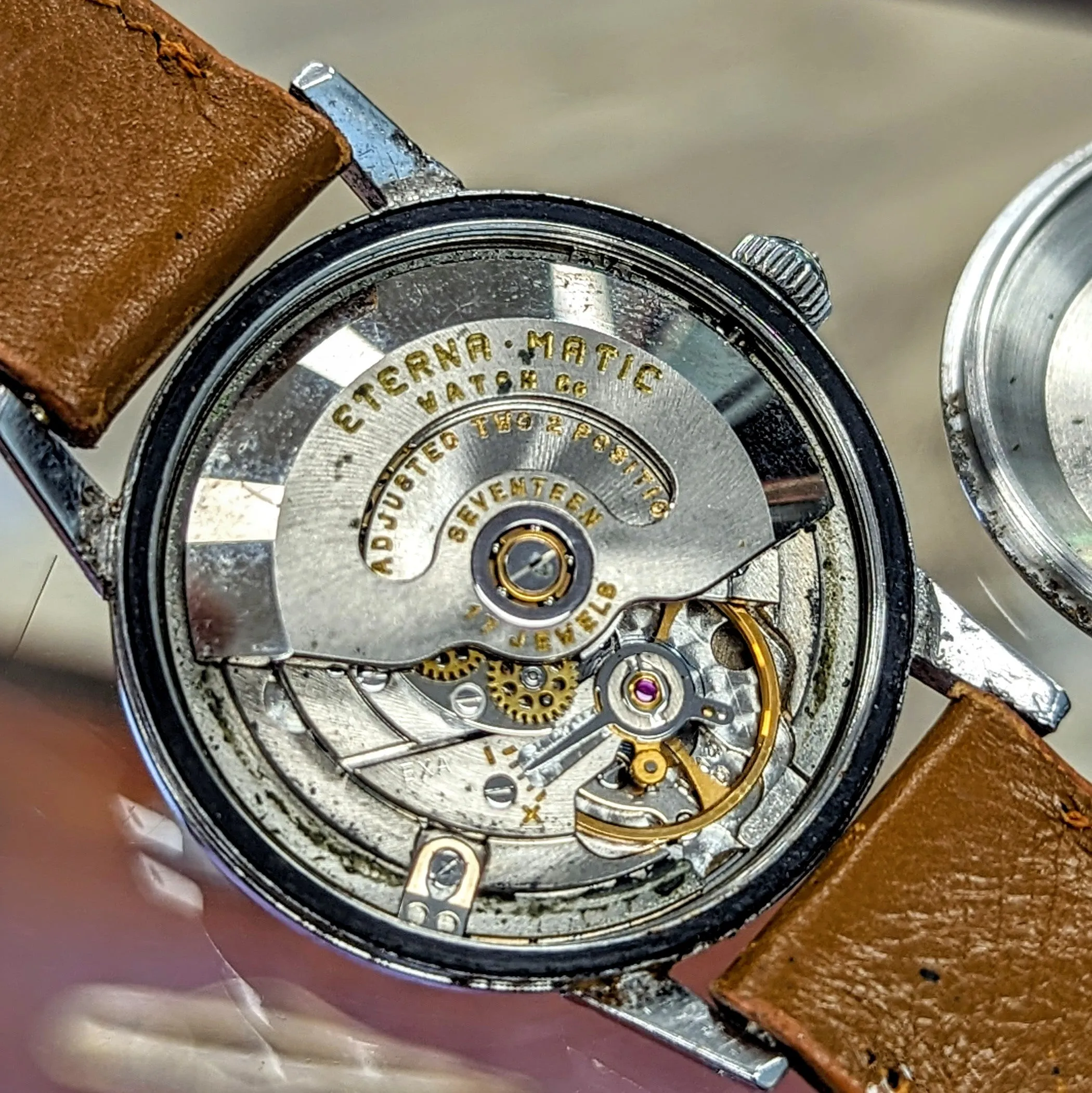1963 ETERNA-MATIC Wristwatch Cal. Eterna 1414UD 17 Jewels Swiss Automatic Watch