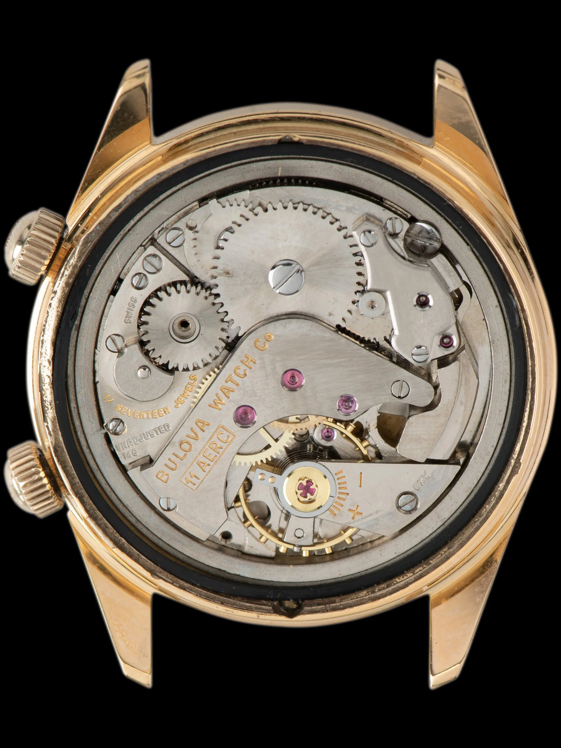 1965 Bulova Wrist Alarm (Ref. 445-1) "Gold Plated"