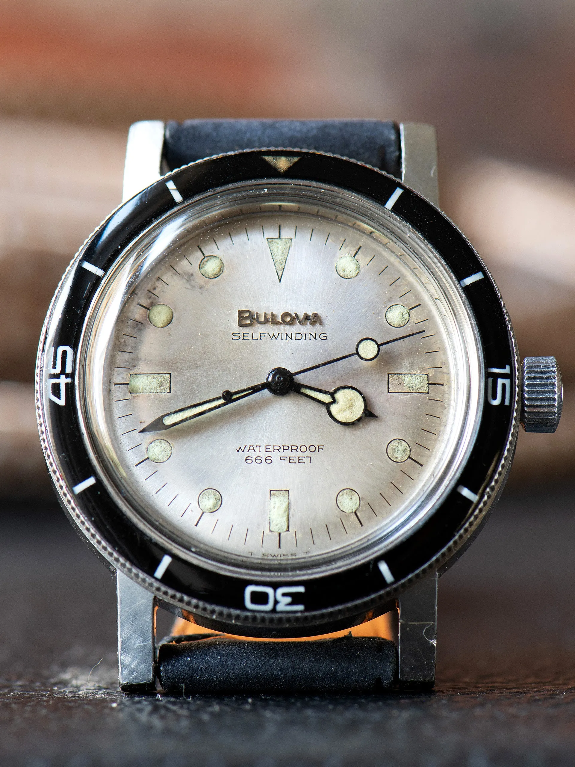 1967 Bulova Snorkel "K" (Ref. 608) Silver Dial