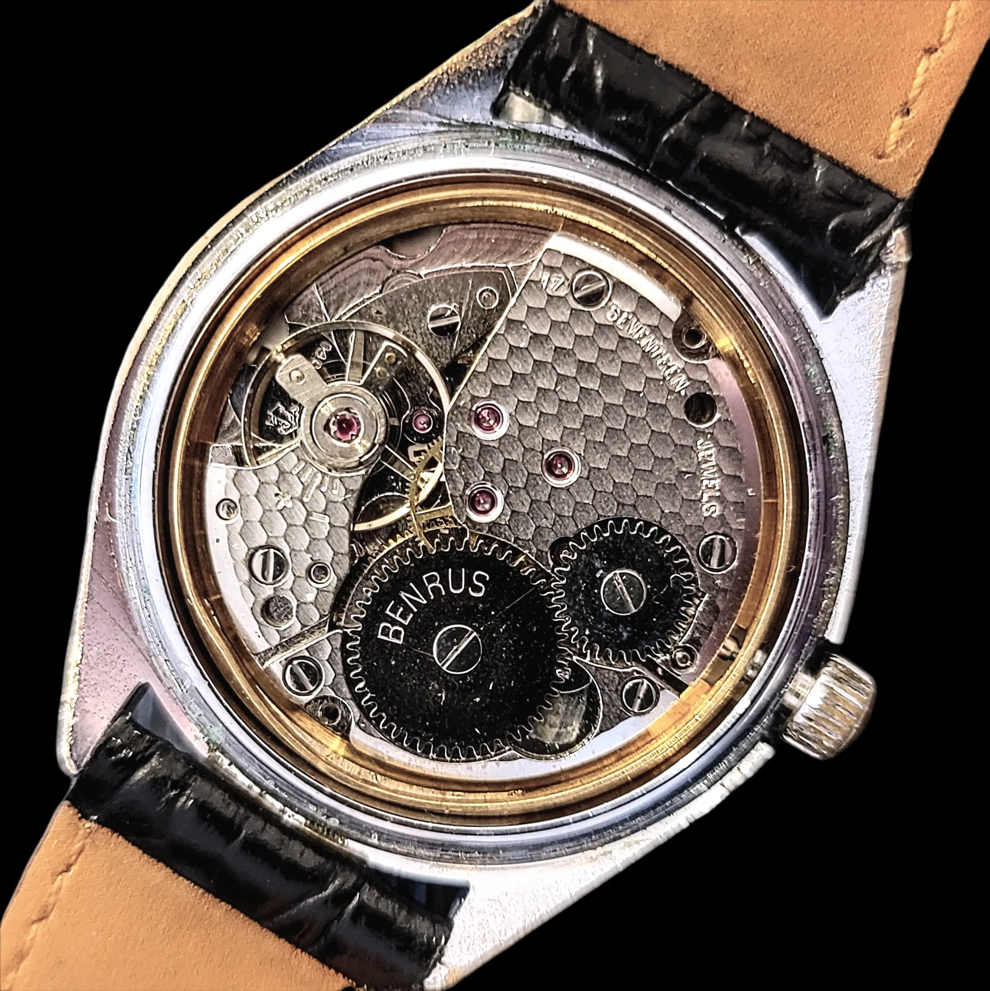 1970's BENRUS Watch 17 Jewels Cal. FE 140