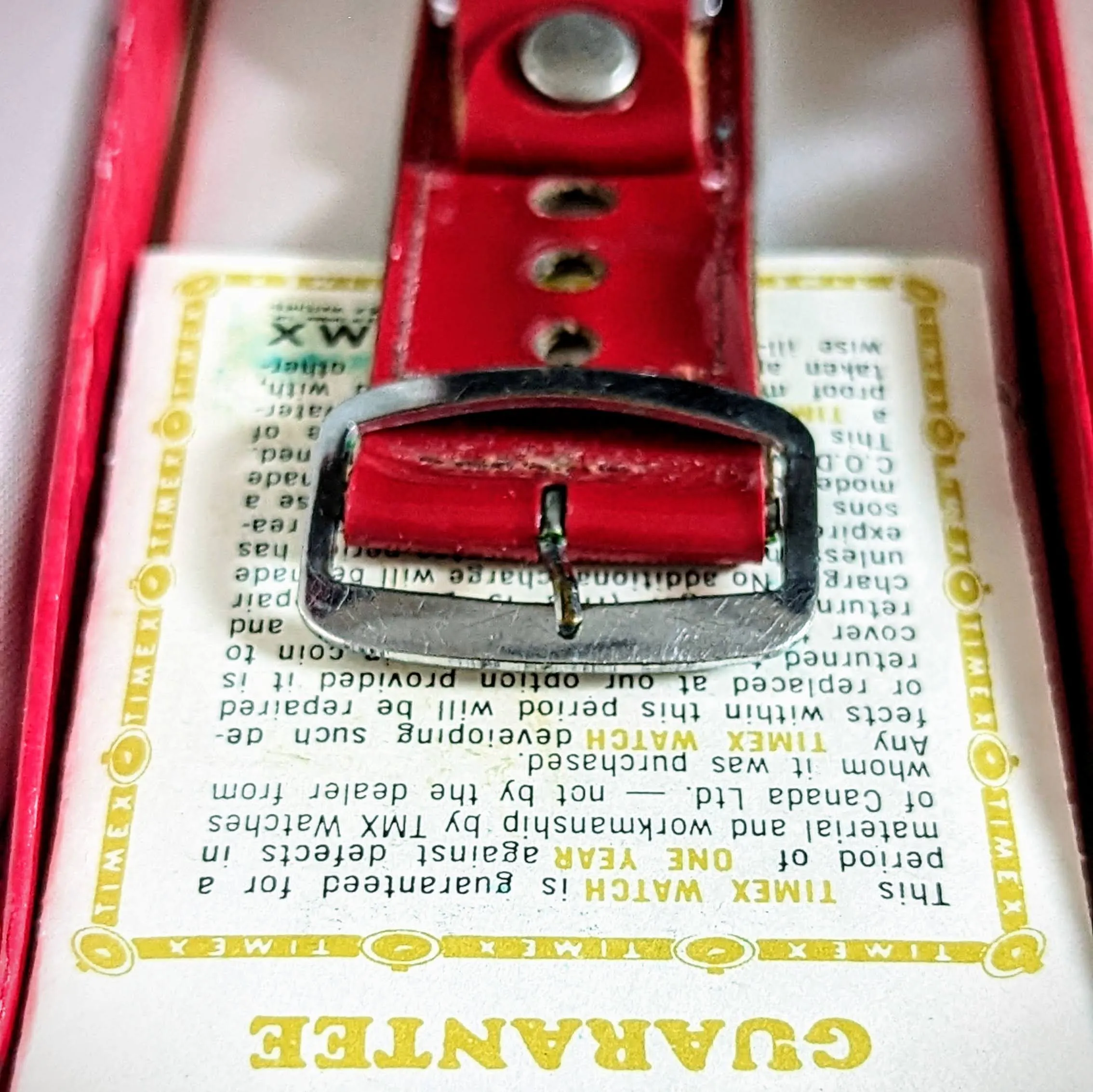 1971 INGERSOLL Mickey Mouse Watch Manual Wristwatch Original BOX! Animated Hands