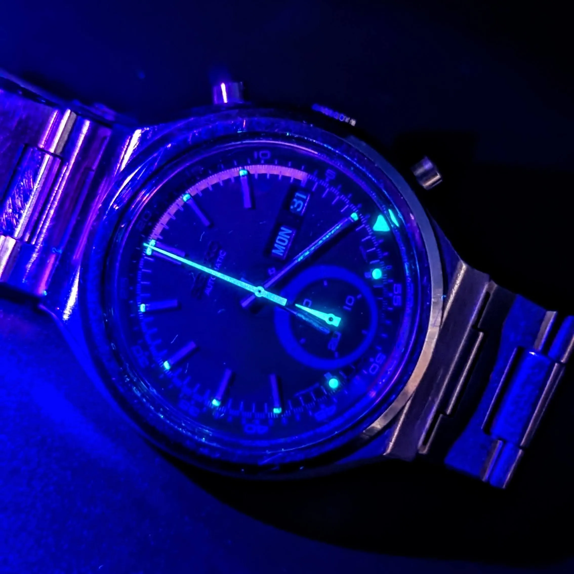 1974 SEIKO Speed-Timer Chronograph Automatic Watch Ref. 6139-7069 Day/Date Vintage Wristwatch