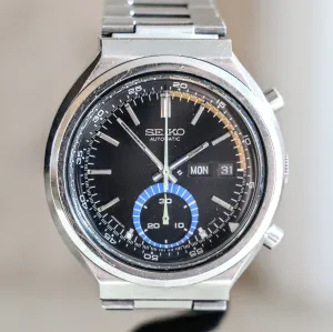1974 SEIKO Speed-Timer Chronograph Automatic Watch Ref. 6139-7069 Day/Date Vintage Wristwatch