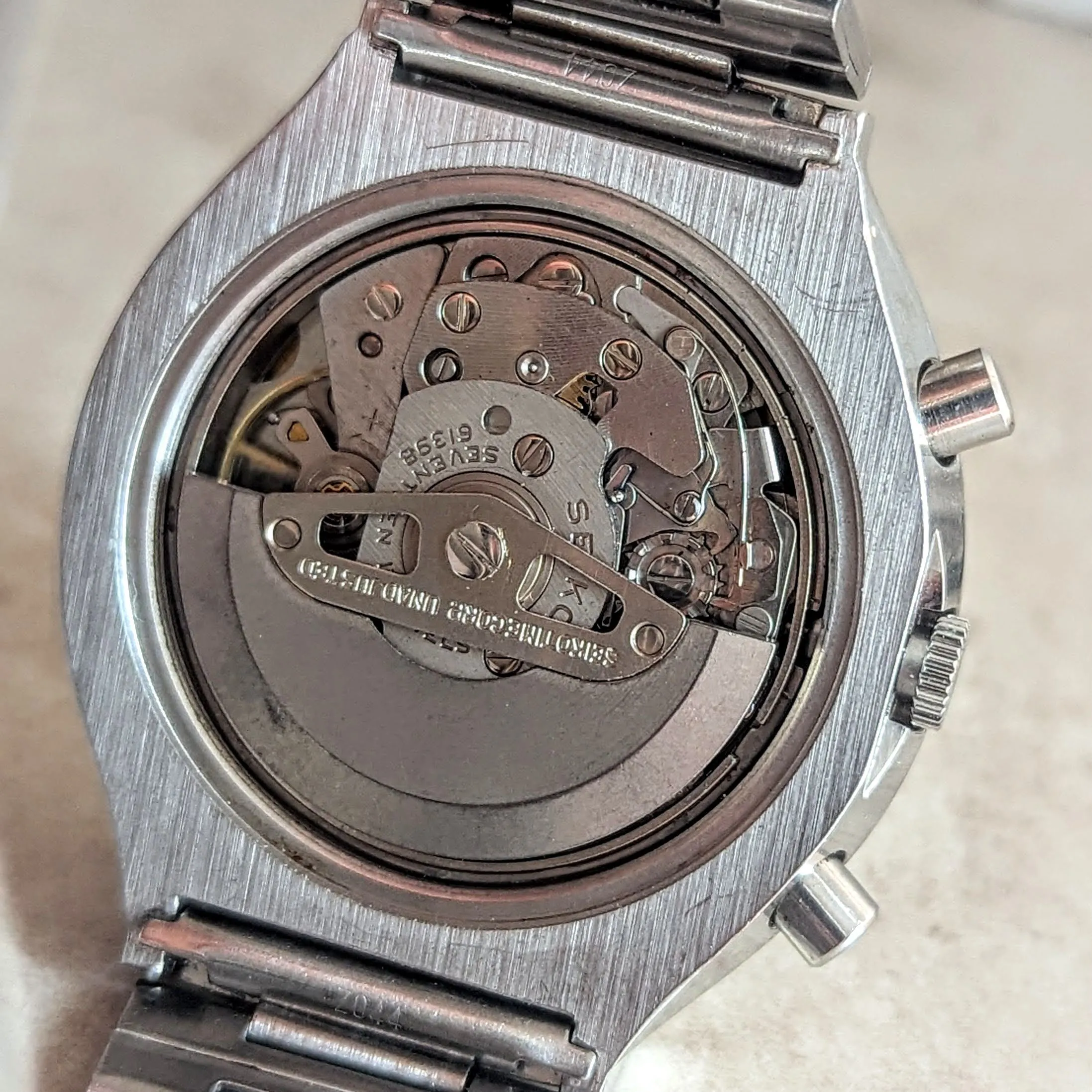 1974 SEIKO Speed-Timer Chronograph Automatic Watch Ref. 6139-7069 Day/Date Vintage Wristwatch