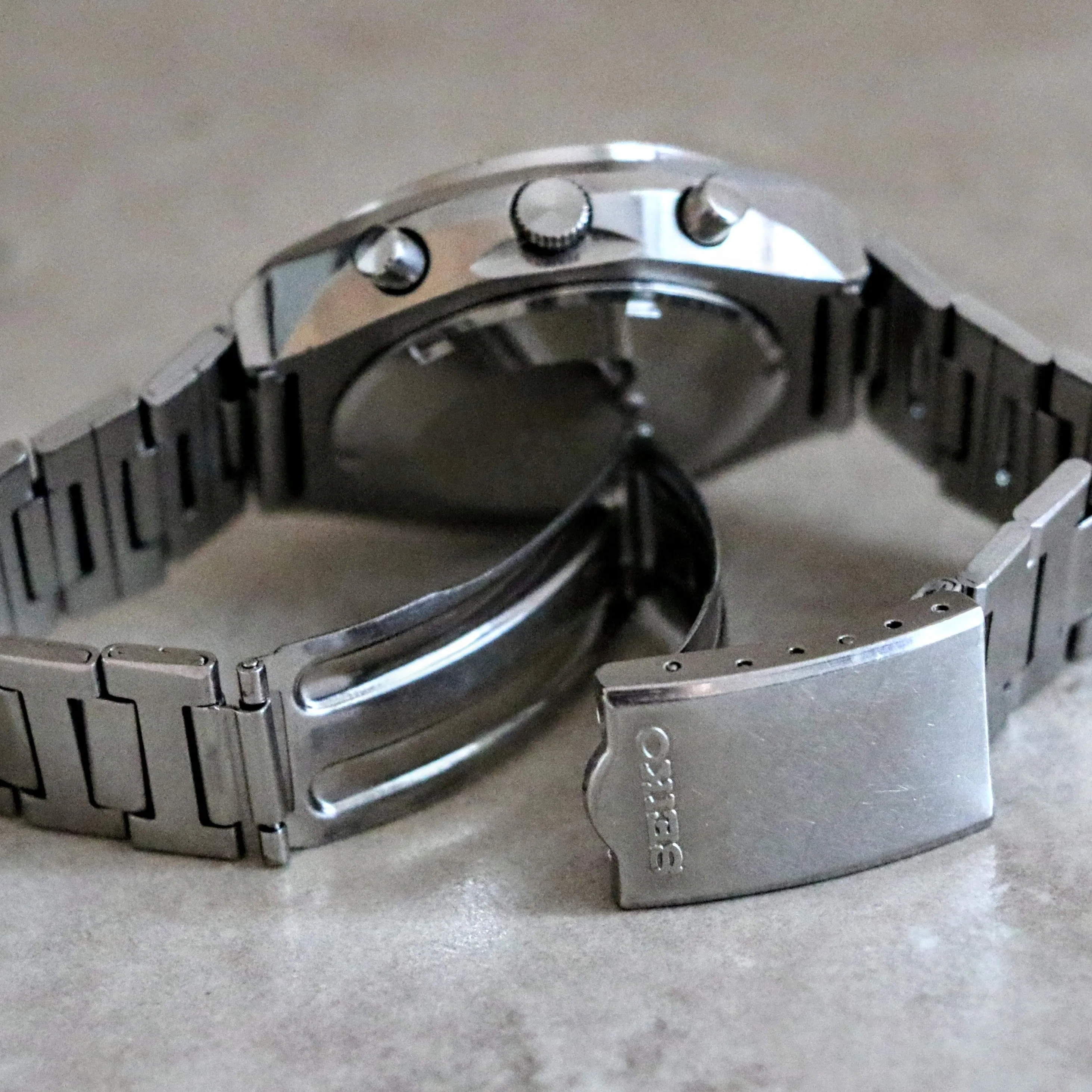 1974 SEIKO Speed-Timer Chronograph Automatic Watch Ref. 6139-7069 Day/Date Vintage Wristwatch