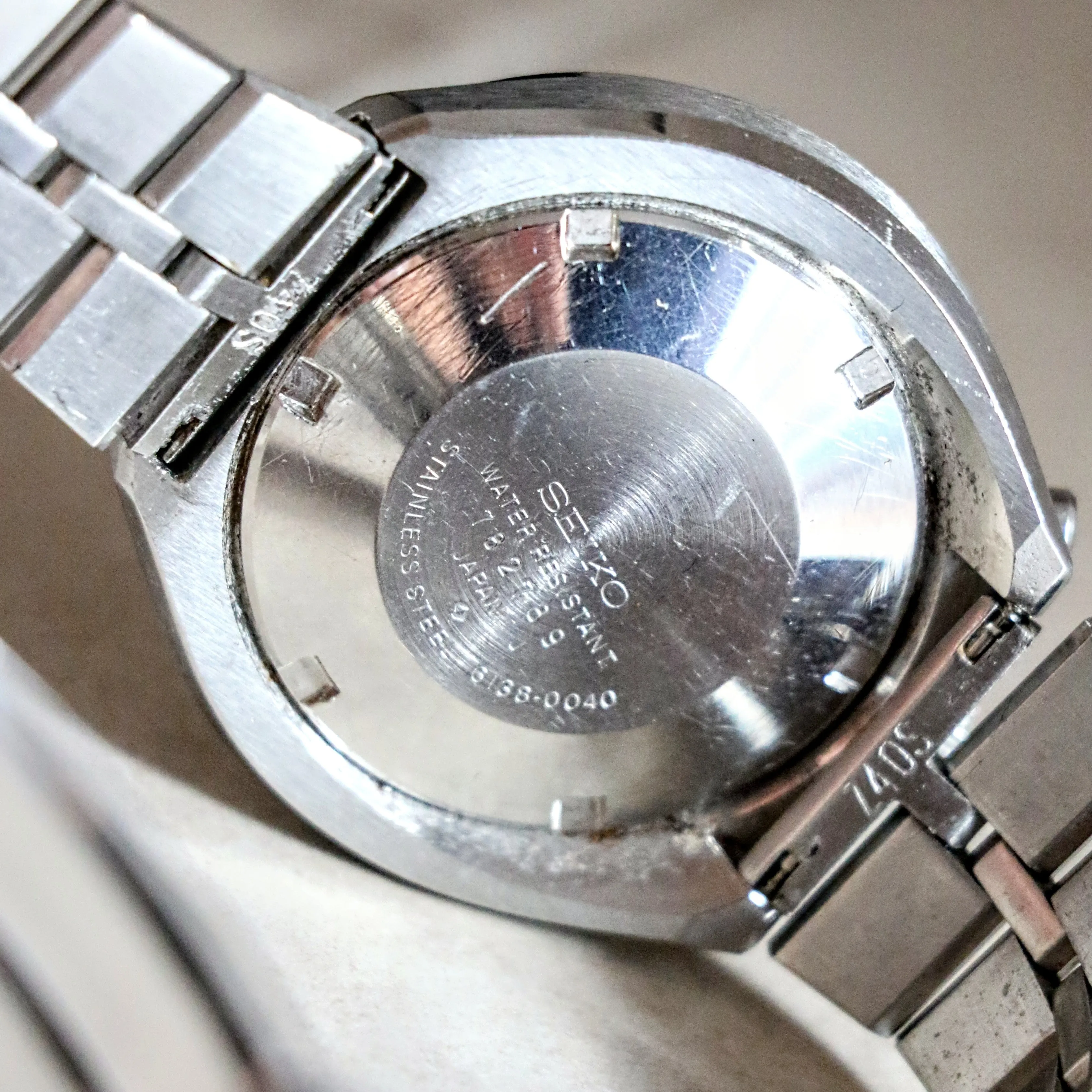 1977 SEIKO BULLHEAD Chronograph Automatic Watch Ref. 6138-0040 Day/Date Vintage Wristwatch