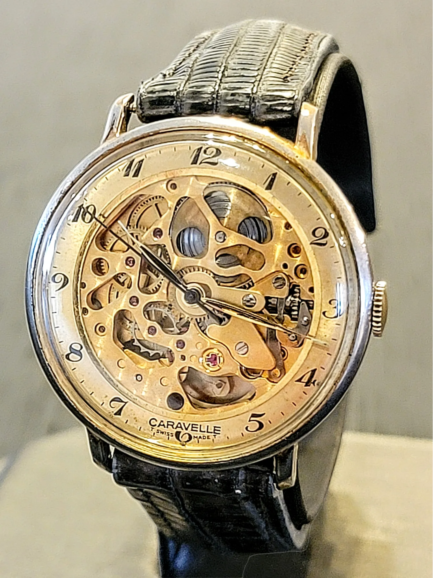 1978 CARAVELLE By Bulova - Skeleton Watch 17 Jewels Cal. 1241.50