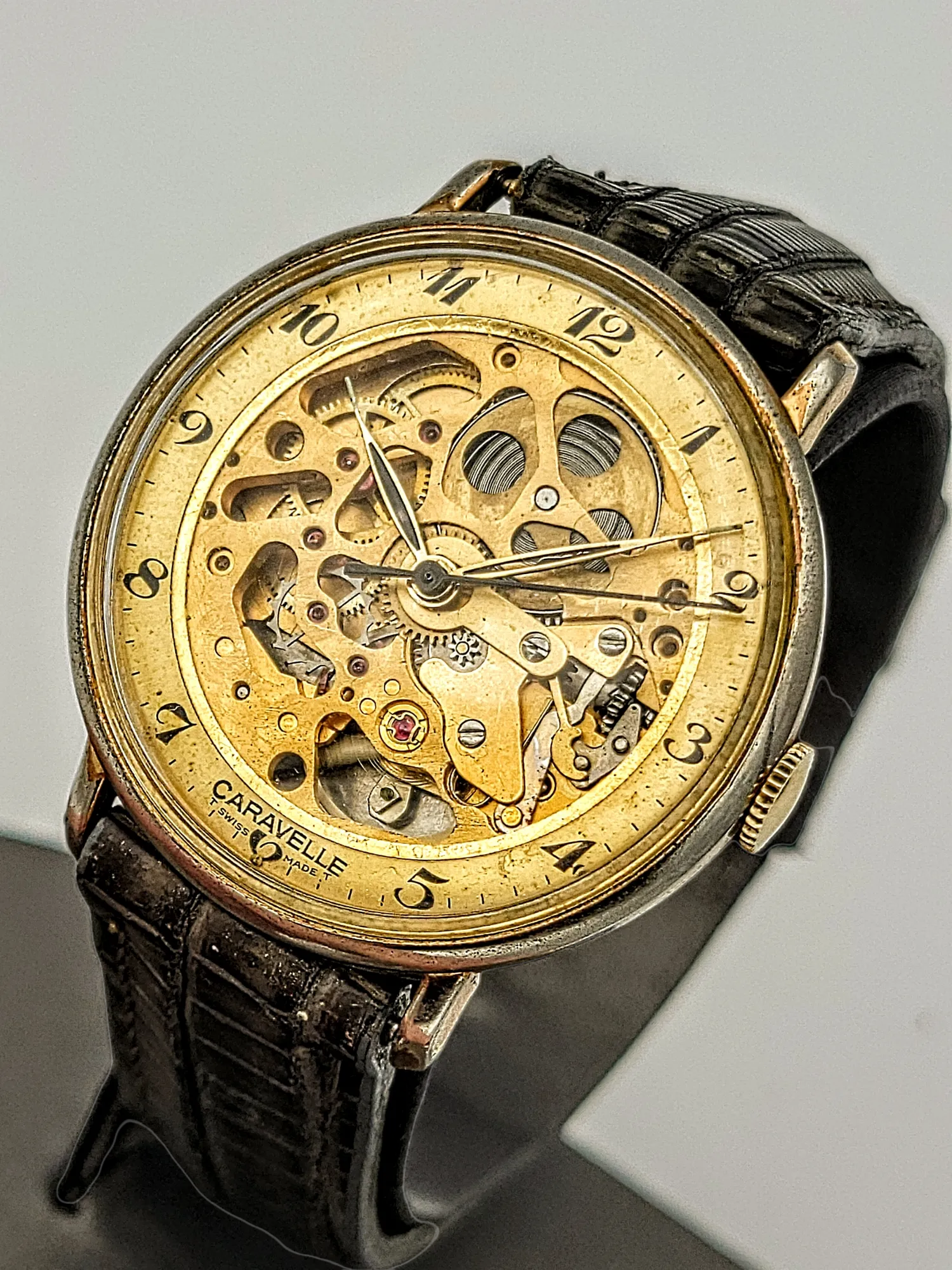 1978 CARAVELLE By Bulova - Skeleton Watch 17 Jewels Cal. 1241.50