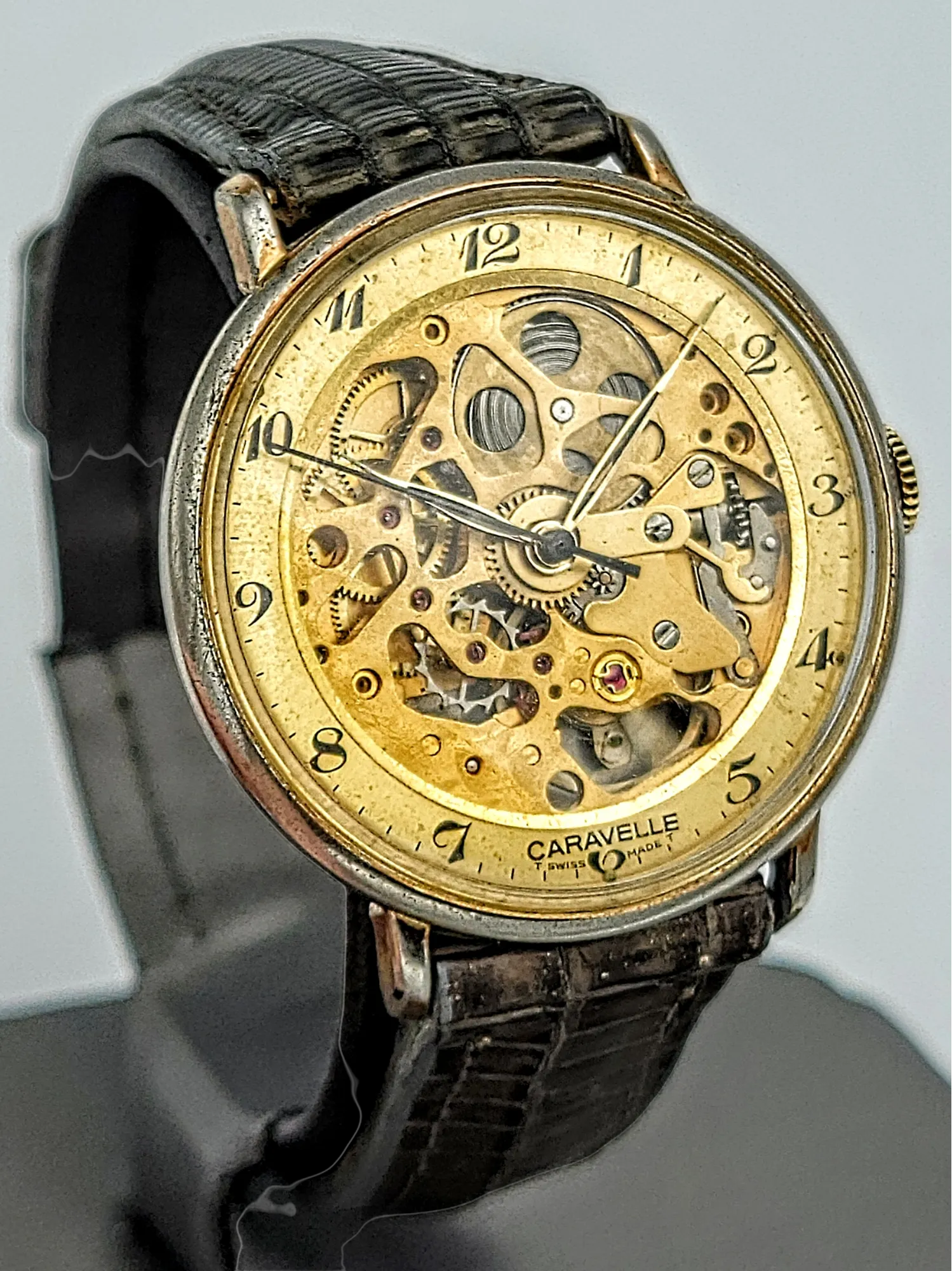 1978 CARAVELLE By Bulova - Skeleton Watch 17 Jewels Cal. 1241.50