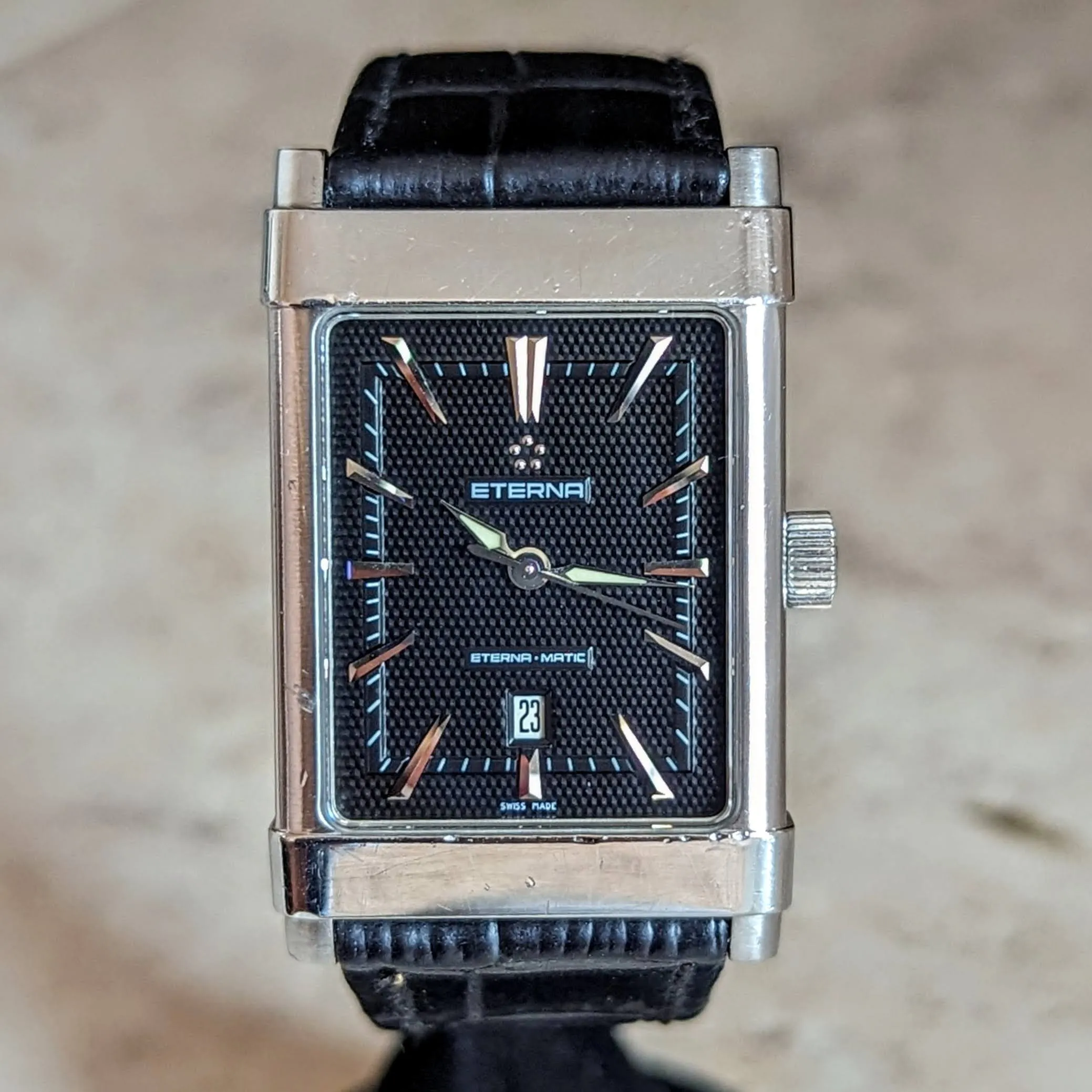 1990s ETERNA-MATIC Wristwatch 25 Jewels Cal. ETA 2681 Automatic Watch