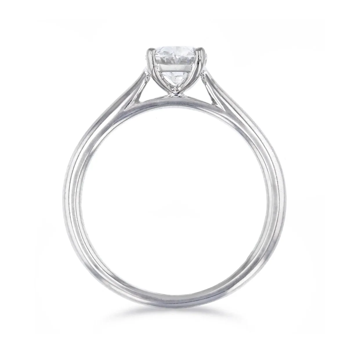 2.00ct Ophelia Oval Cut Diamond Solitaire Engagement Ring | Platinum