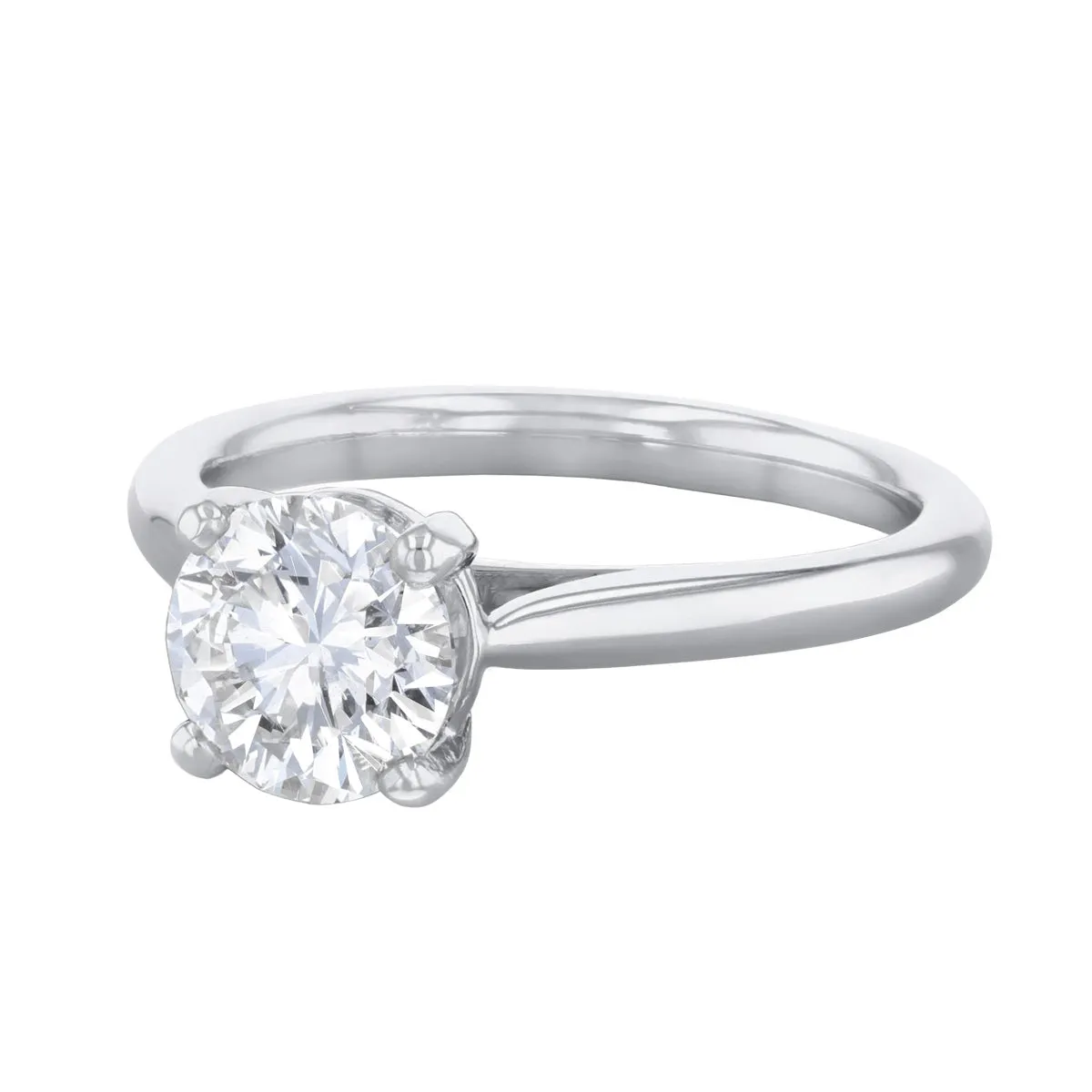 2.00ct Ophelia Round Brilliant Cut Diamond Solitaire Engagement Ring | Platinum