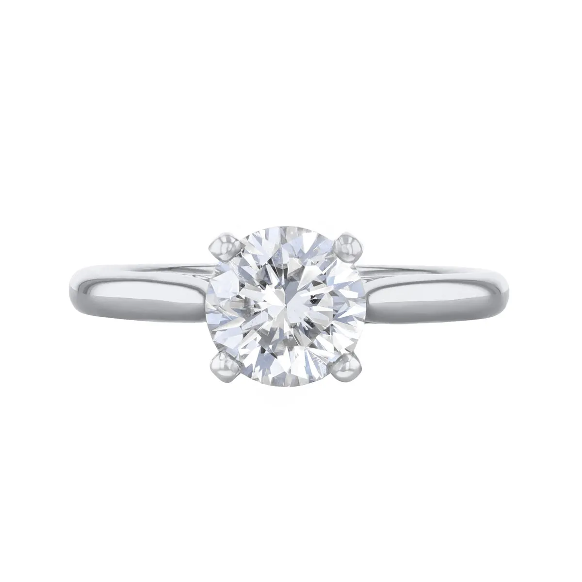 2.00ct Ophelia Round Brilliant Cut Diamond Solitaire Engagement Ring | Platinum