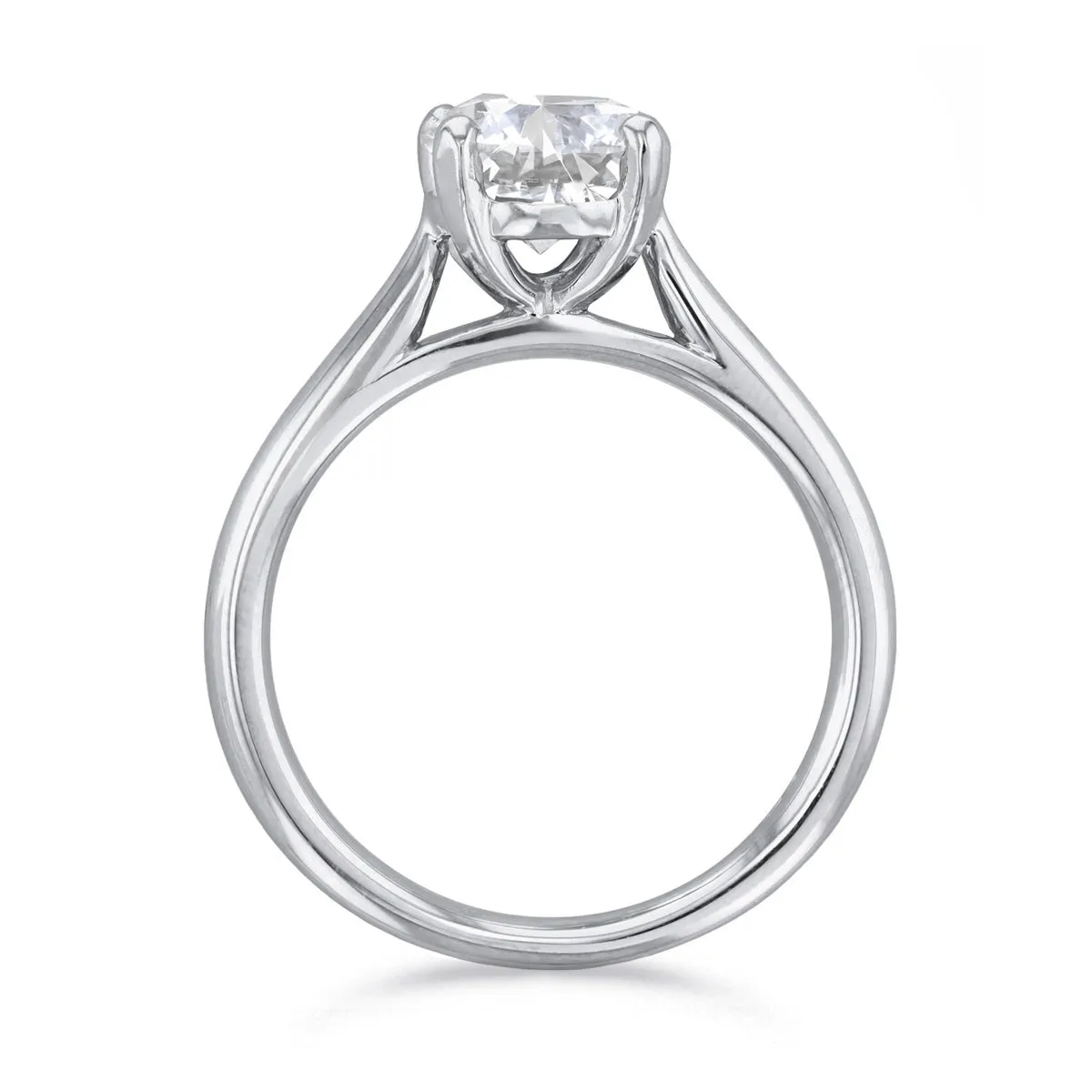 2.00ct Ophelia Round Brilliant Cut Diamond Solitaire Engagement Ring | Platinum