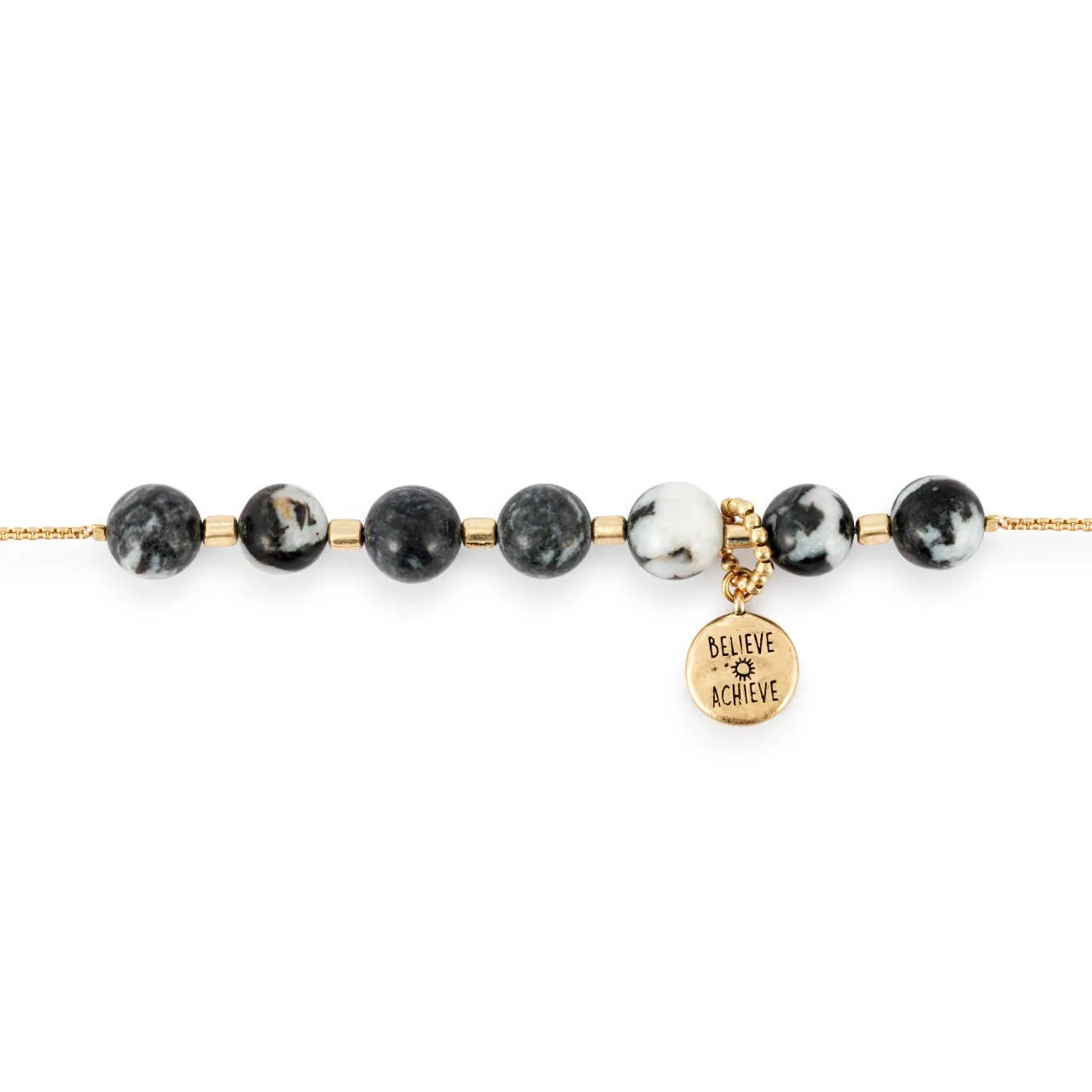 7 Days Tracker Necklace - Black and Gold