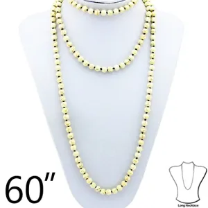 71604 - Layered Beaded  Necklace - Ivory