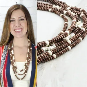 72492 - Squash Blossom Necklaces - Copper Ivory