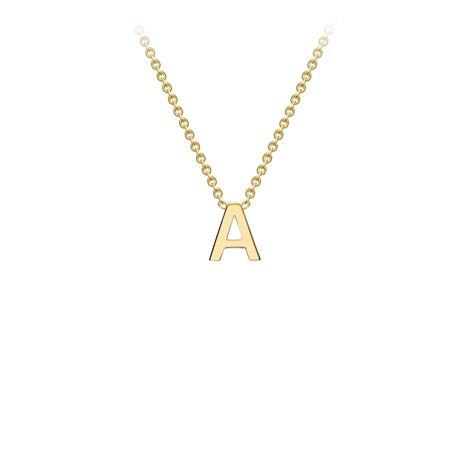 9K GOLD INITIAL NECKLACE