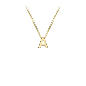 9K GOLD INITIAL NECKLACE