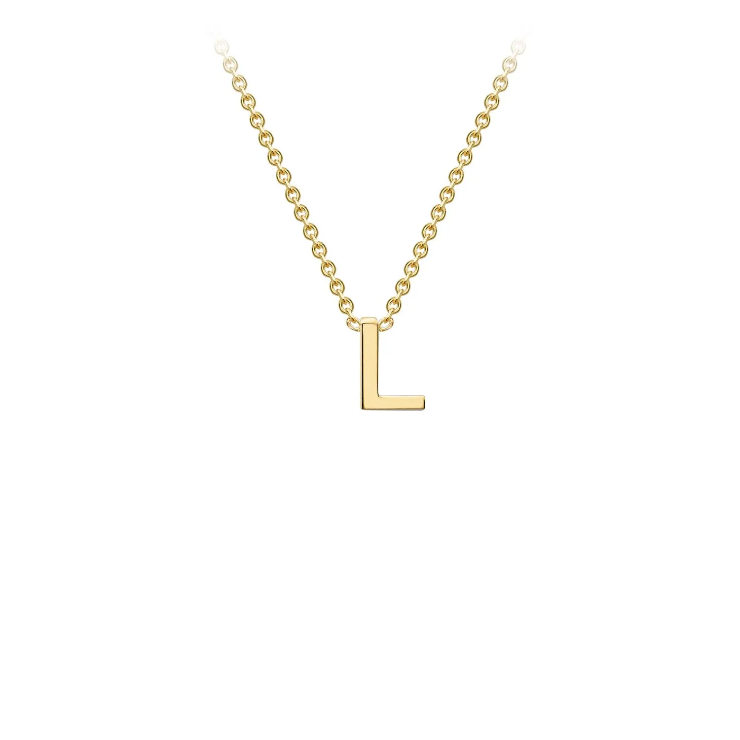 9K GOLD INITIAL NECKLACE