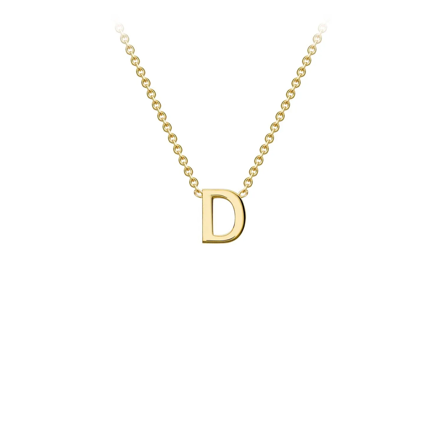9K GOLD INITIAL NECKLACE