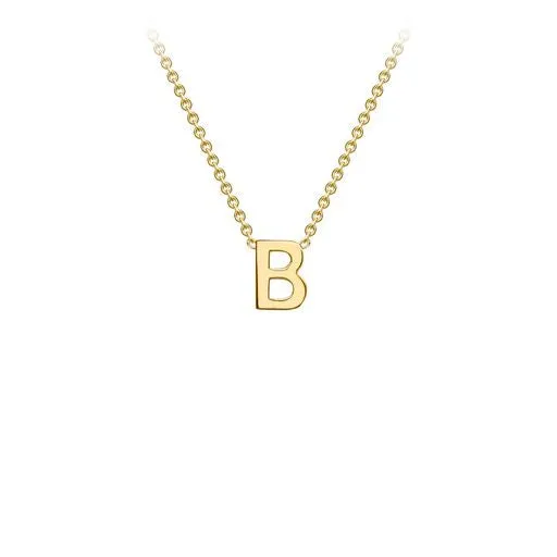 9K GOLD INITIAL NECKLACE