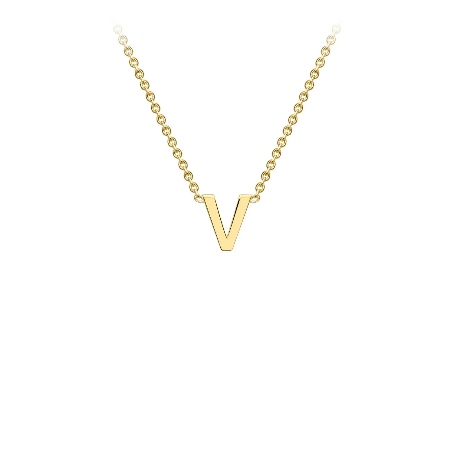 9K GOLD INITIAL NECKLACE