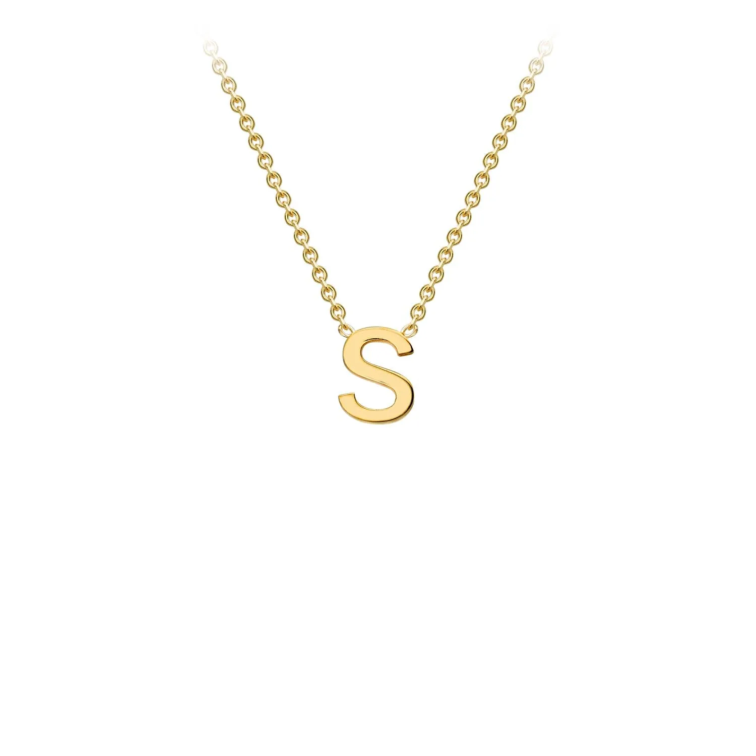9K GOLD INITIAL NECKLACE