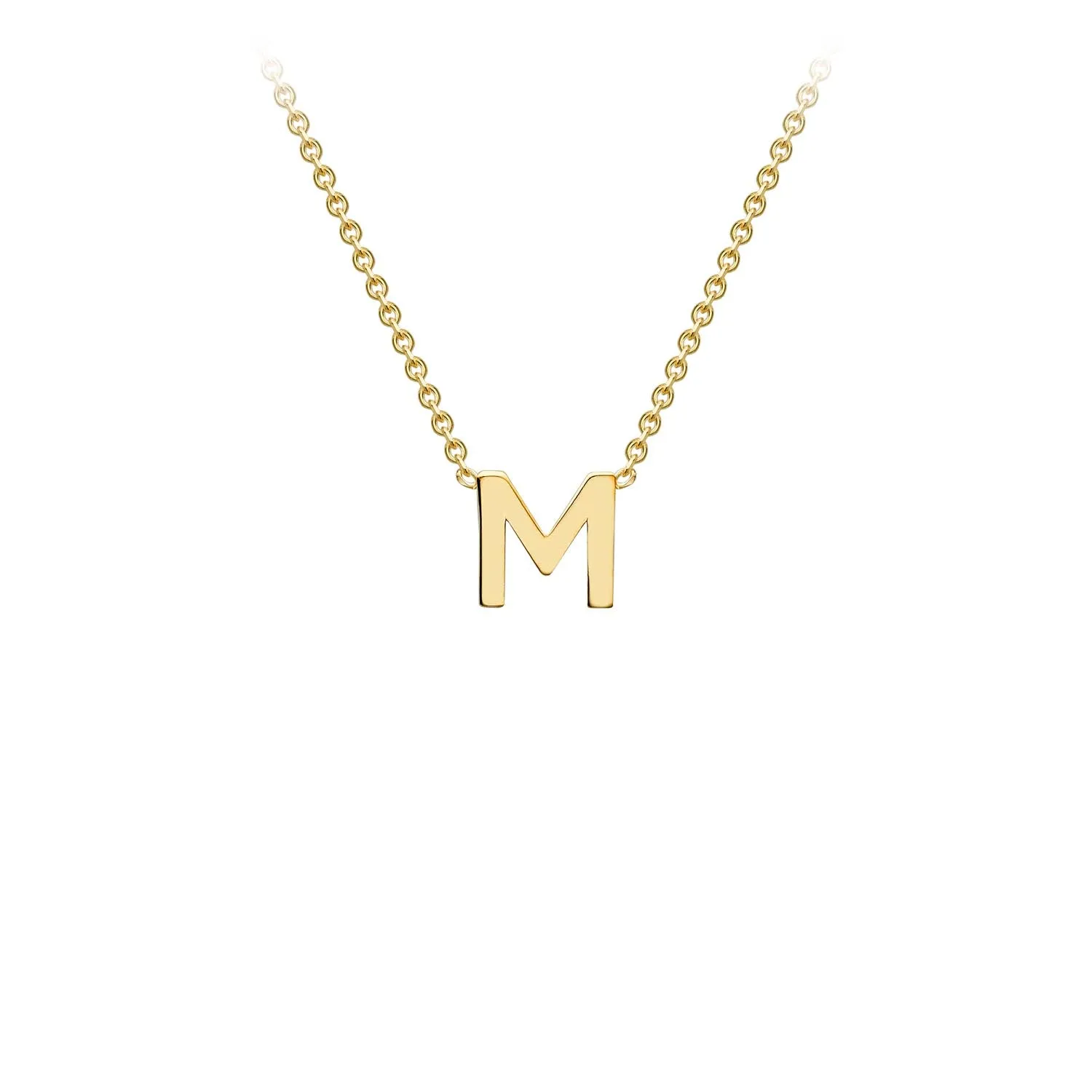 9K GOLD INITIAL NECKLACE